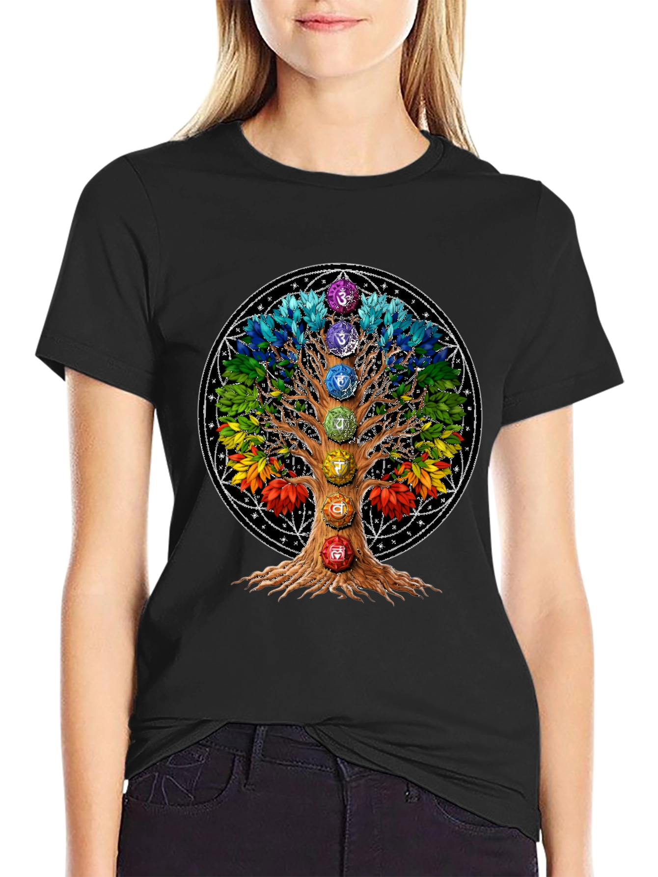 Chakra Tree T-Shirt: Spiritual Wellness Tee