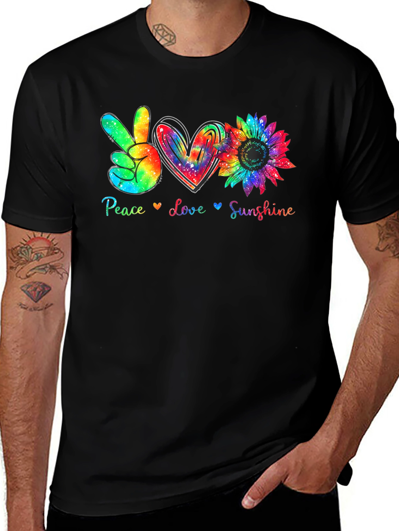 Peace Love Sunshine Graphic T-Shirt