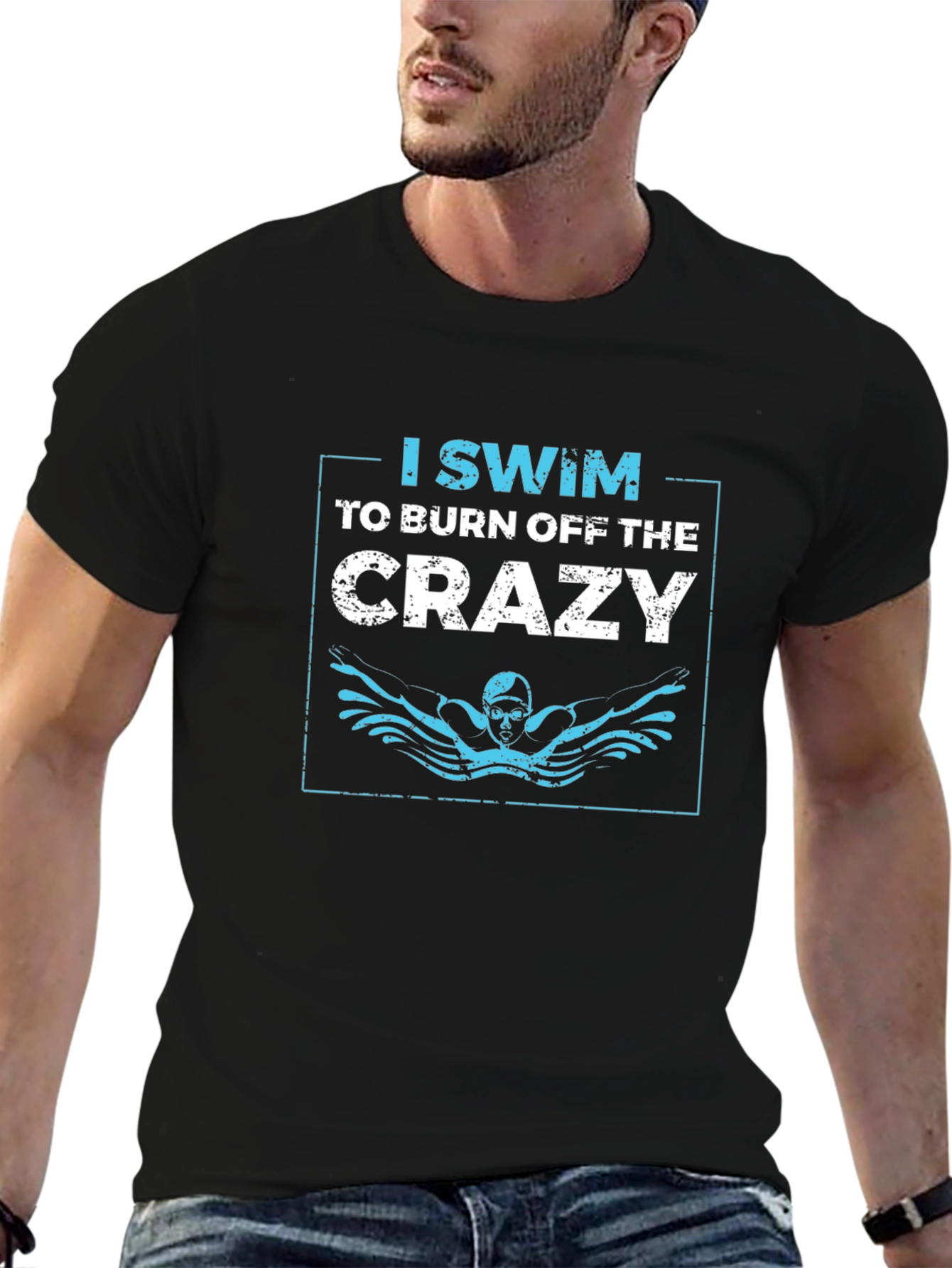 I Swim to Burn Off the Crazy Graphic T-Shirt