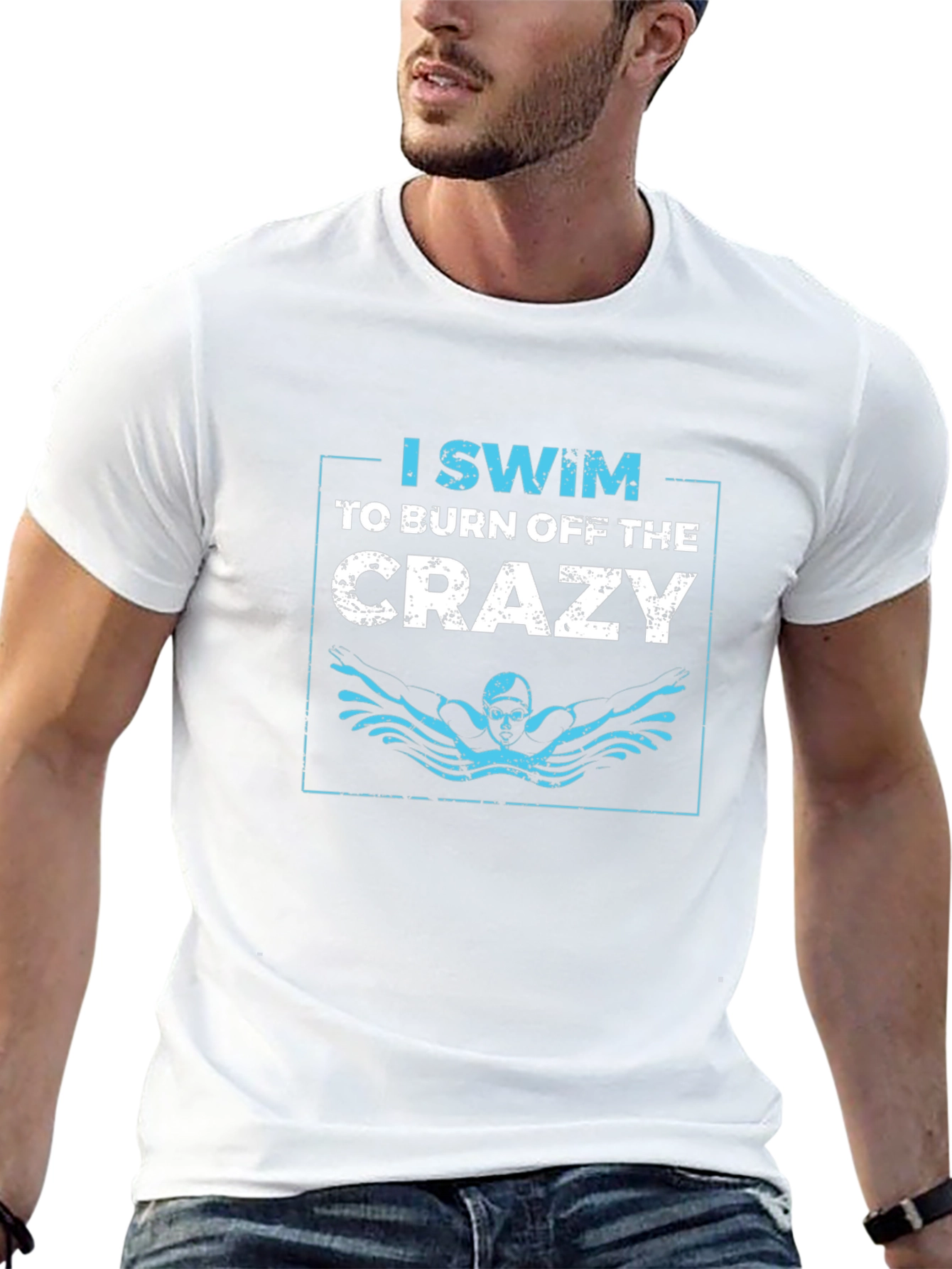I Swim to Burn Off the Crazy Graphic T-Shirt