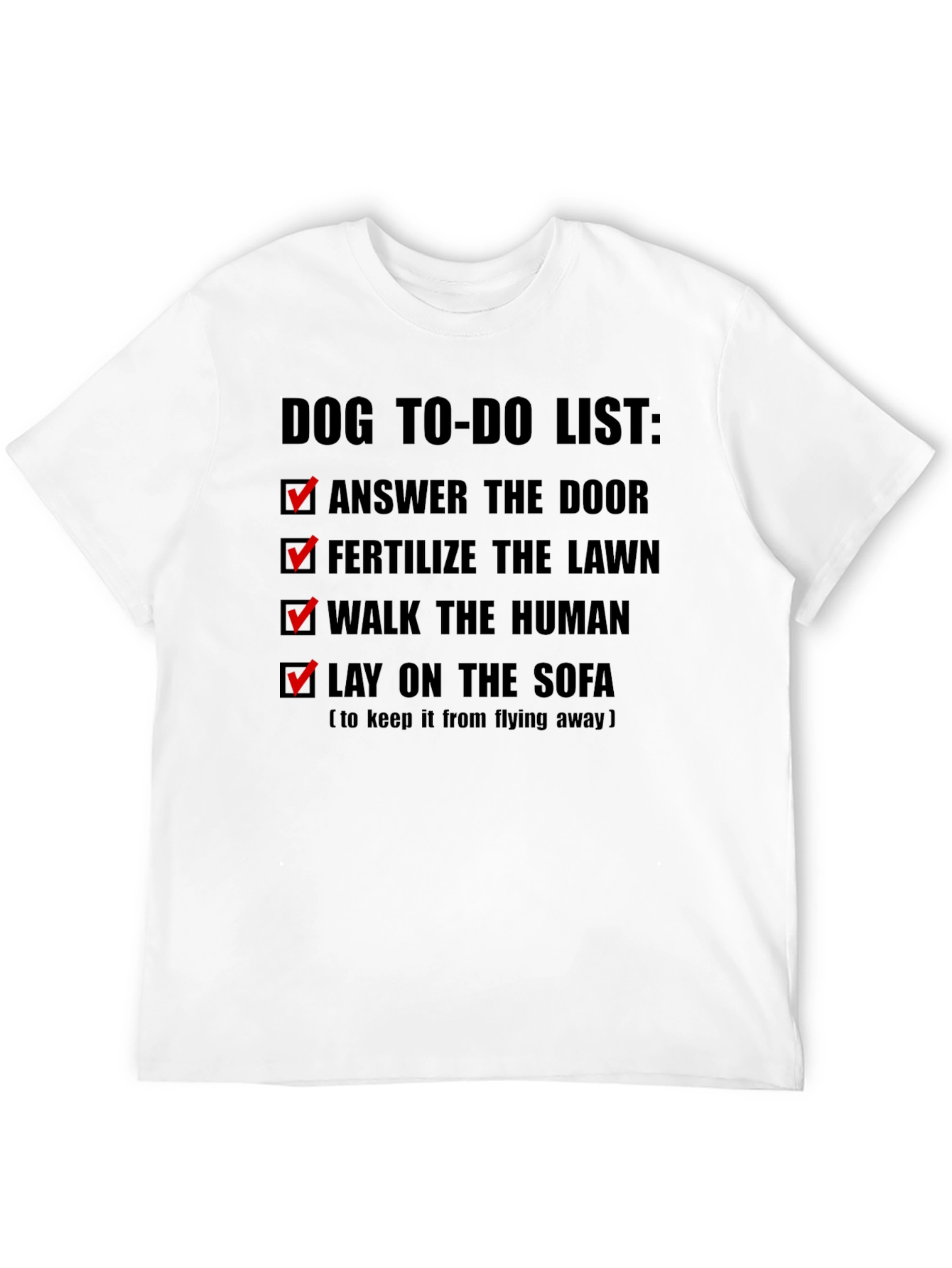 Dog To-Do List Funny T-Shirt