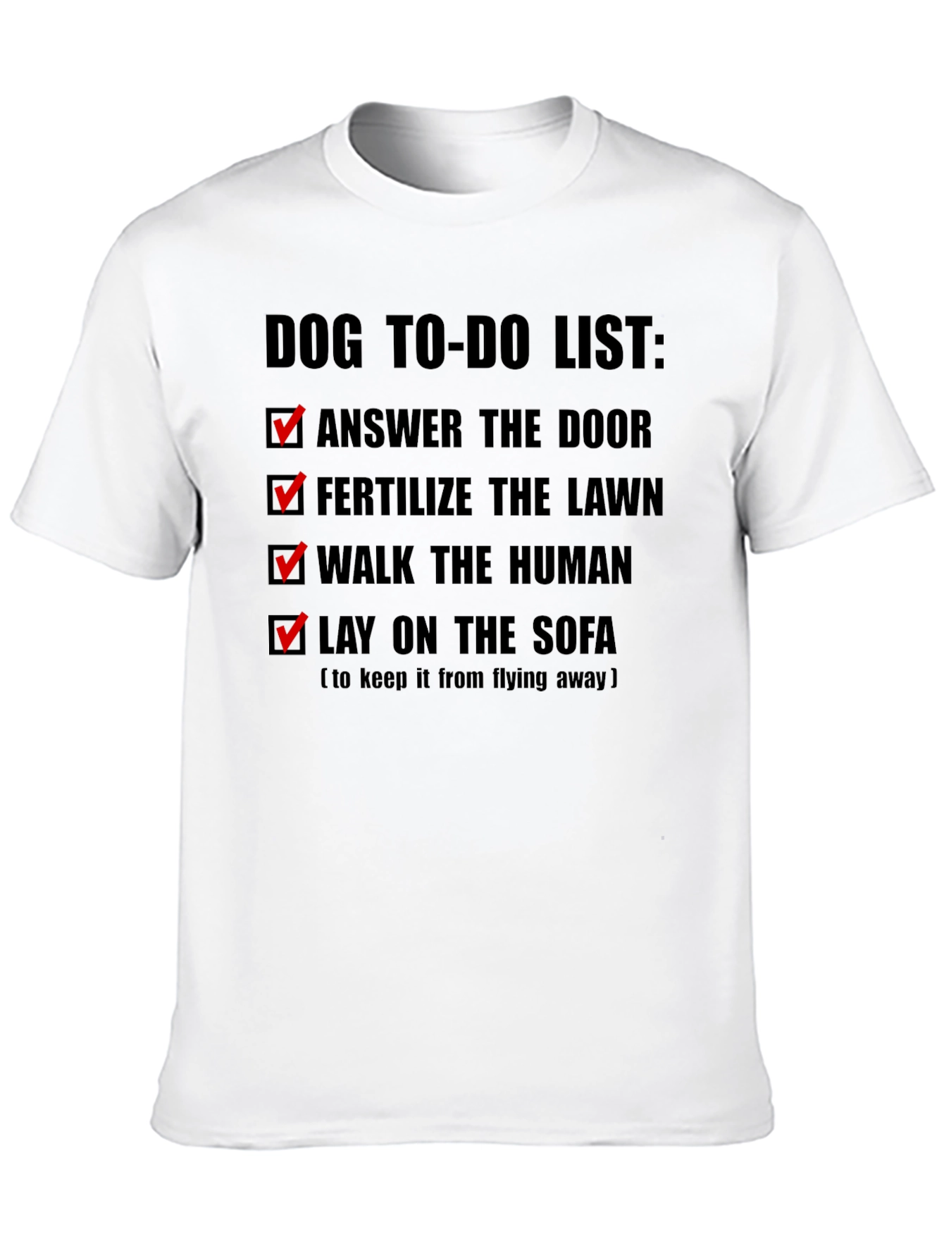 Dog To-Do List Funny T-Shirt