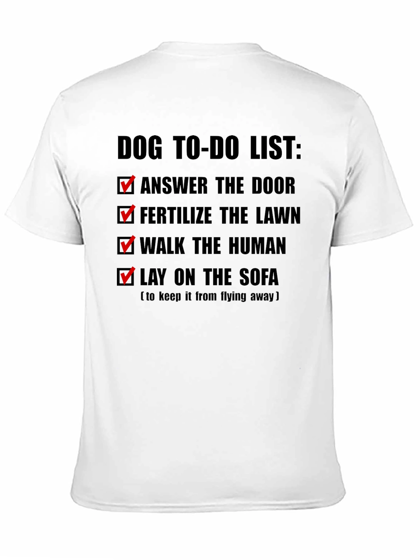 Dog To-Do List Funny T-Shirt
