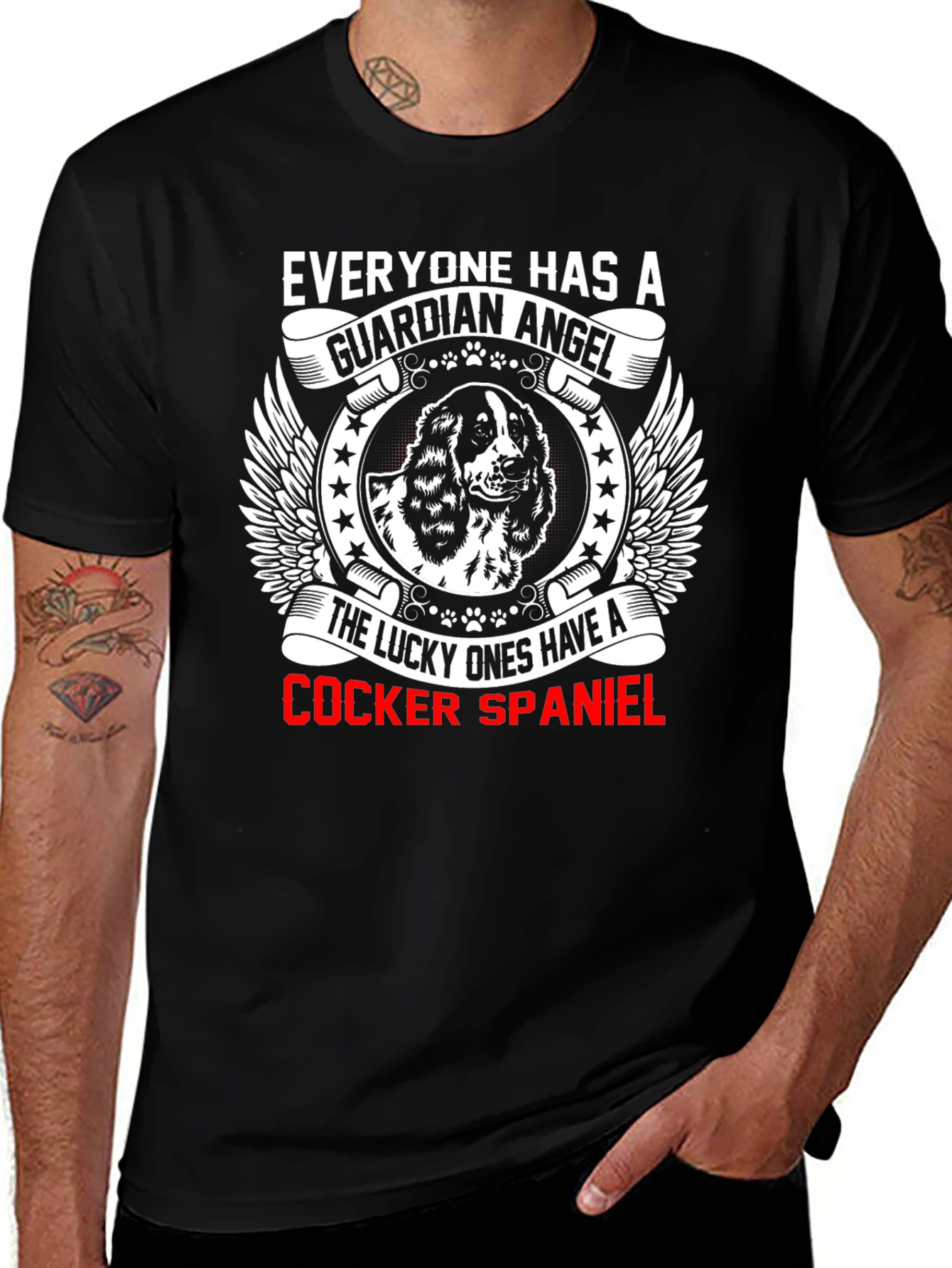 Cocker Spaniel Guardian Angel T-Shirt