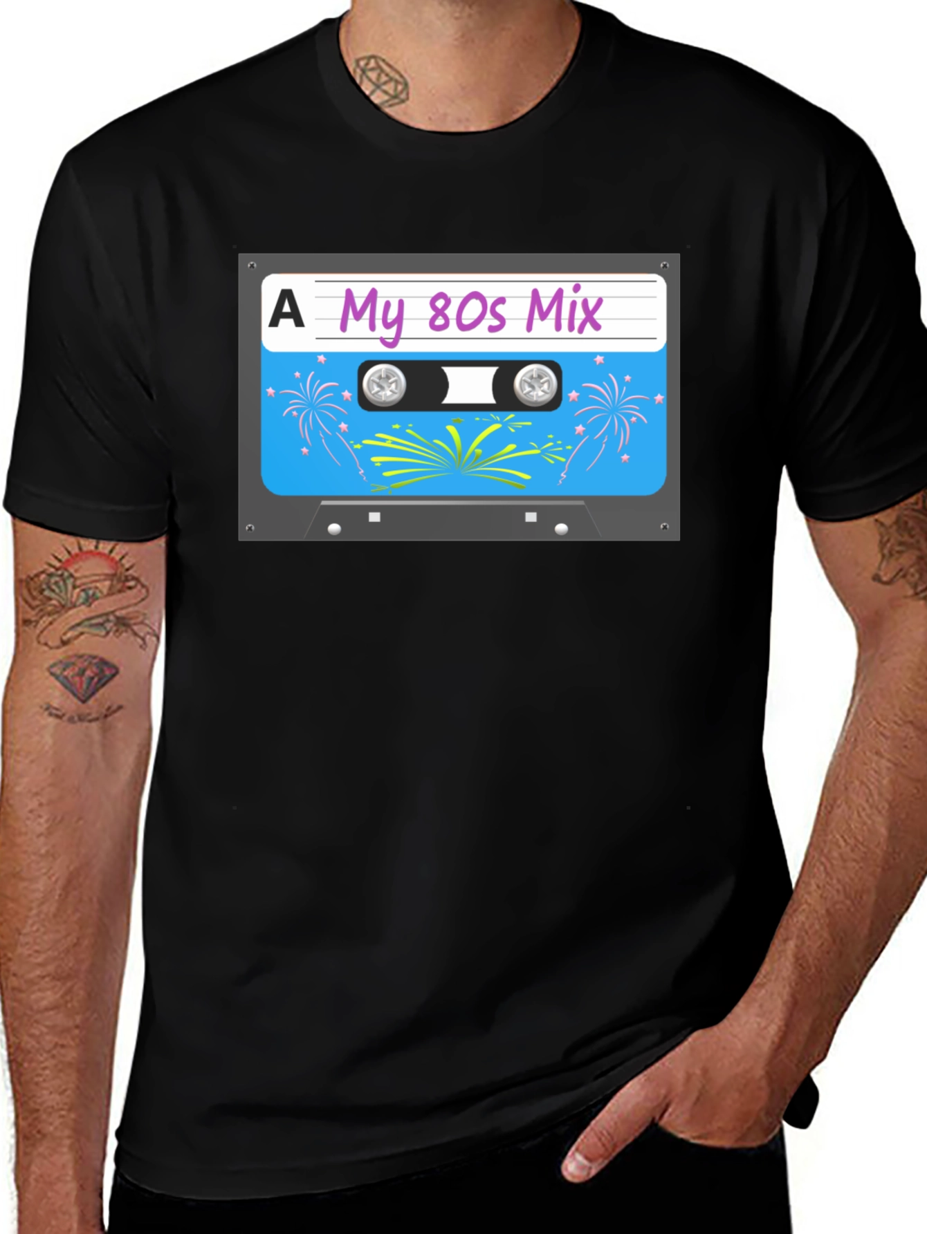 Retro 80s Mix Tape Graphic T-Shirt