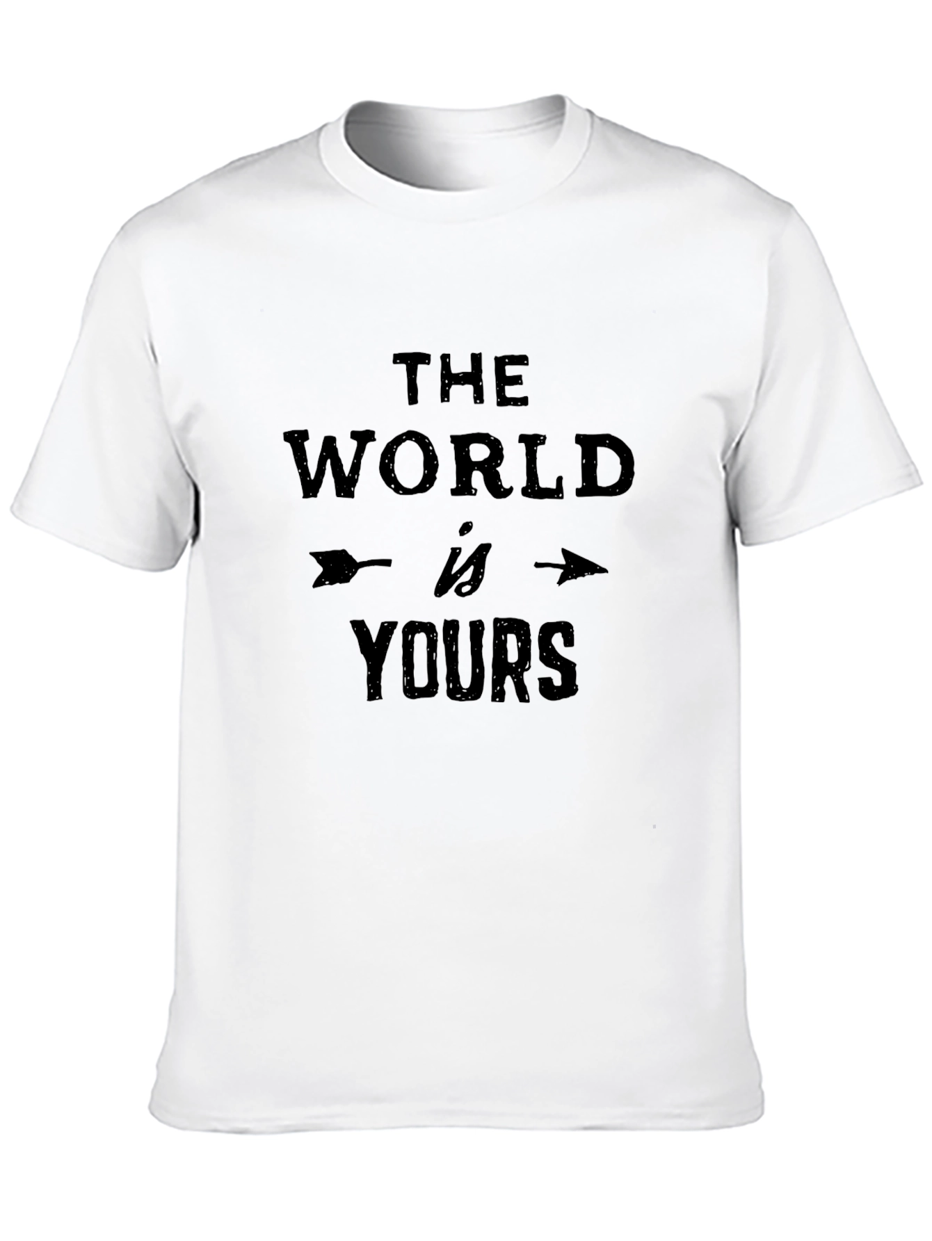 The World Is Yours Black Graphic T-Shirt