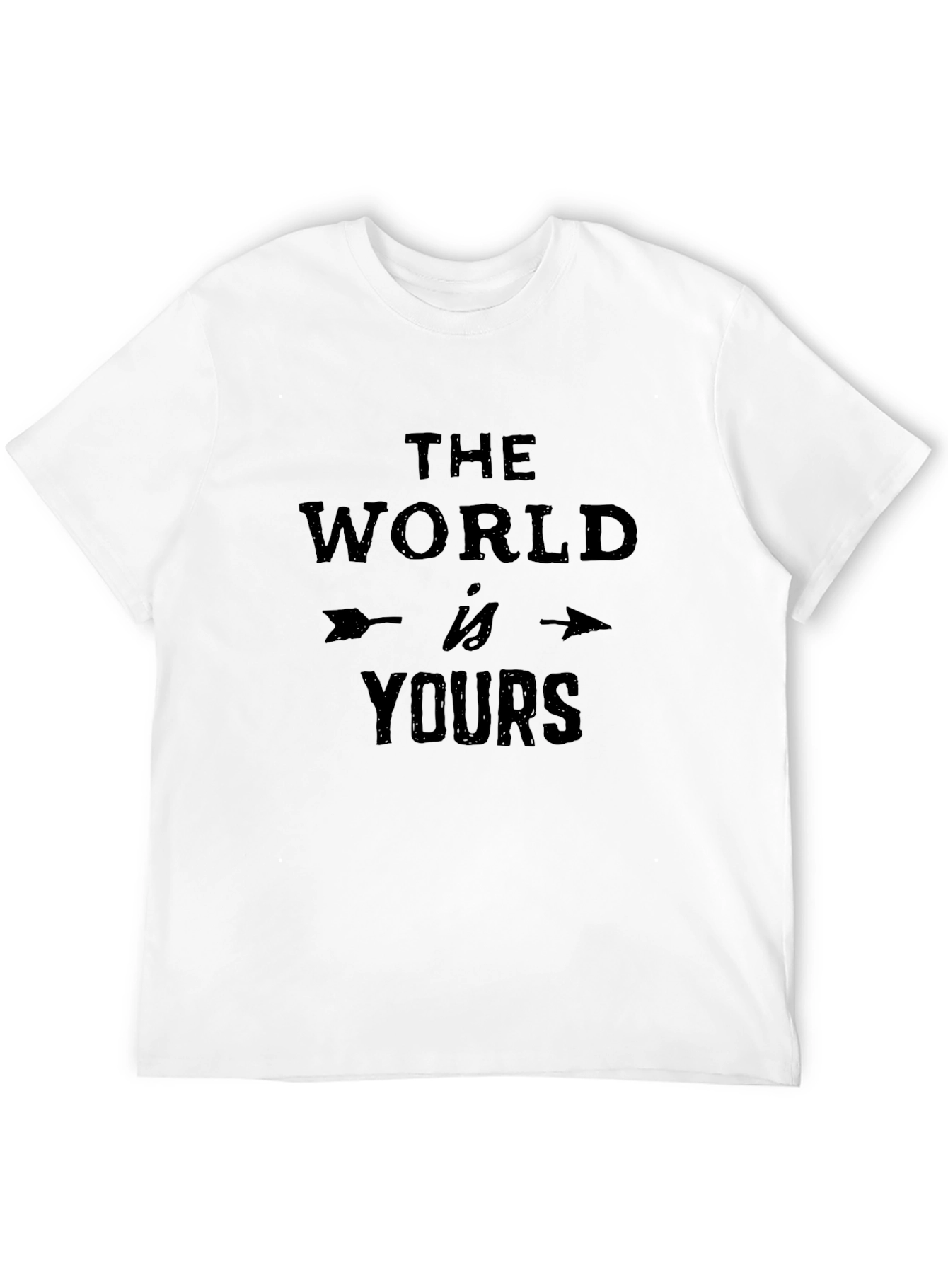 The World Is Yours Black Graphic T-Shirt