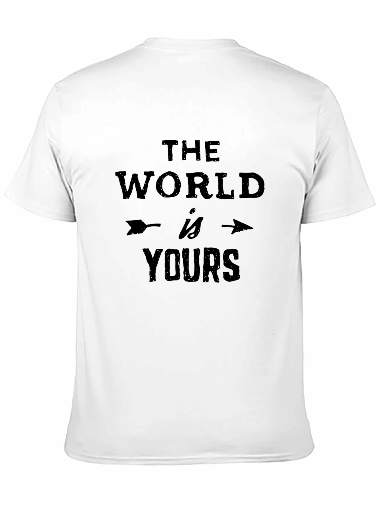 The World Is Yours Black Graphic T-Shirt