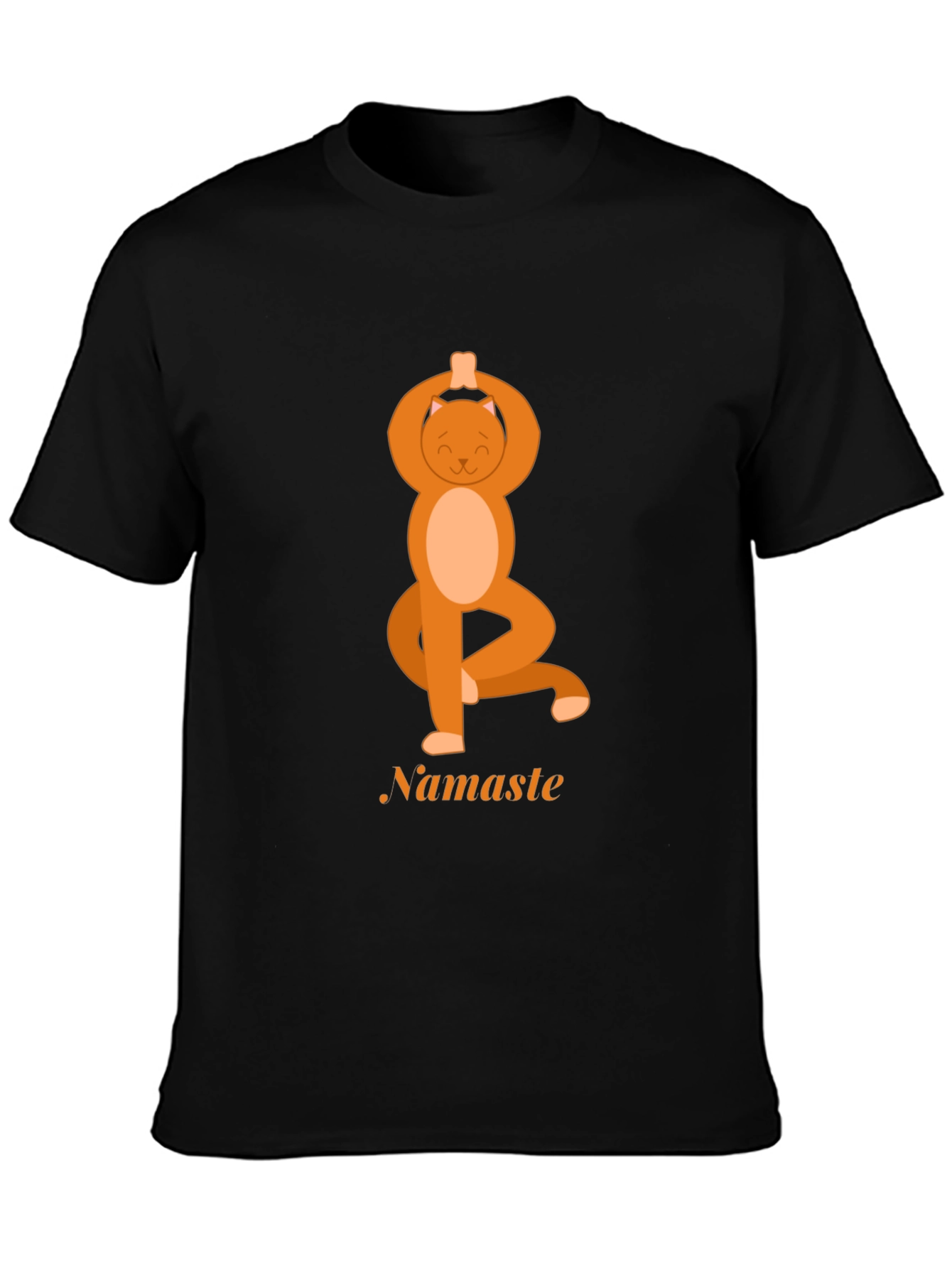 Yoga Cat Namaste Graphic Tee - Unisex