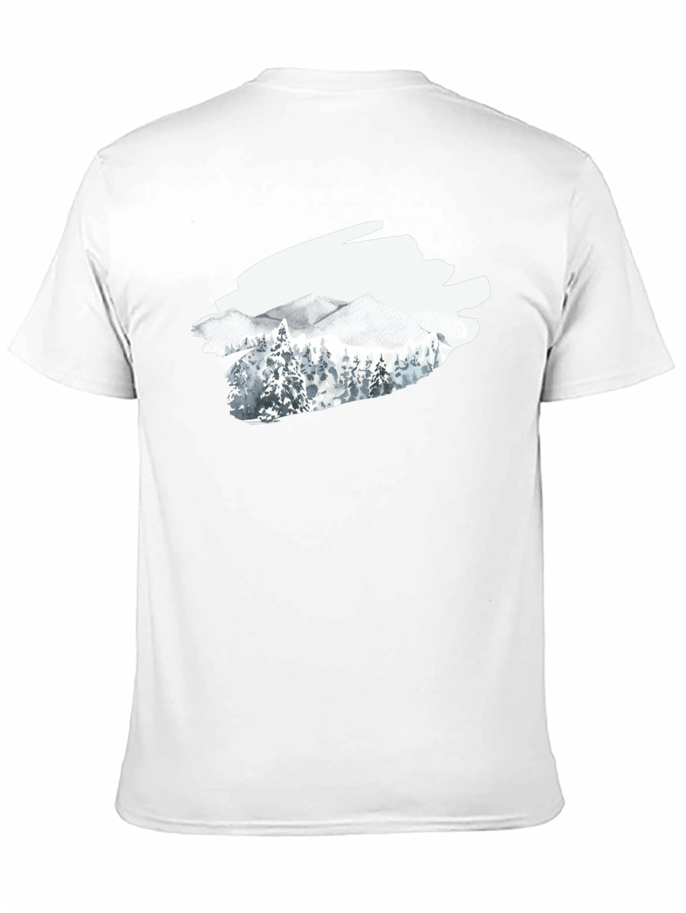 Mountain Scene Graphic T-Shirt - Black