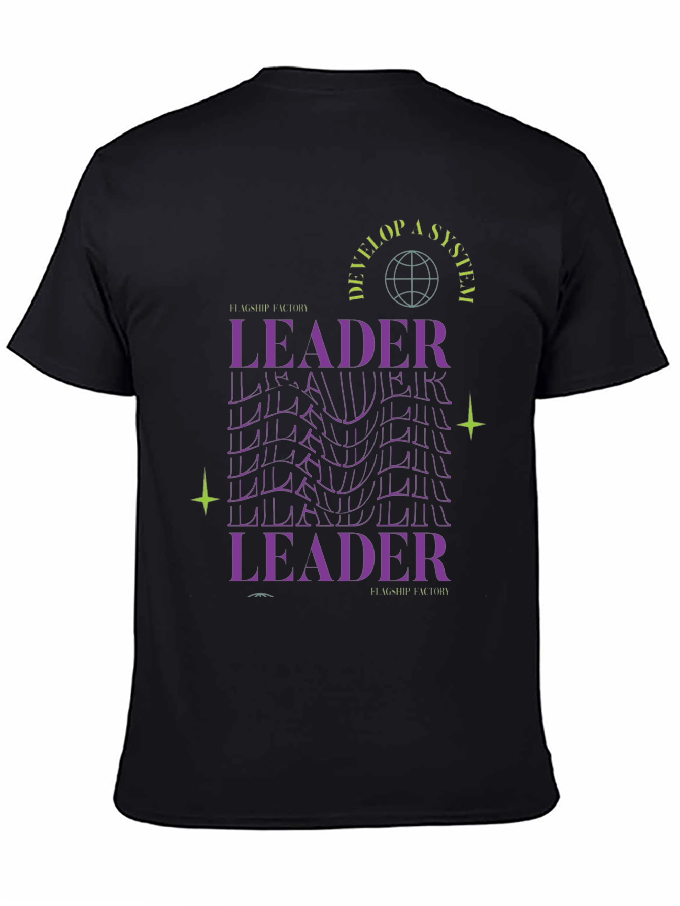 Leader Graphic Tee - Black Soft Cotton