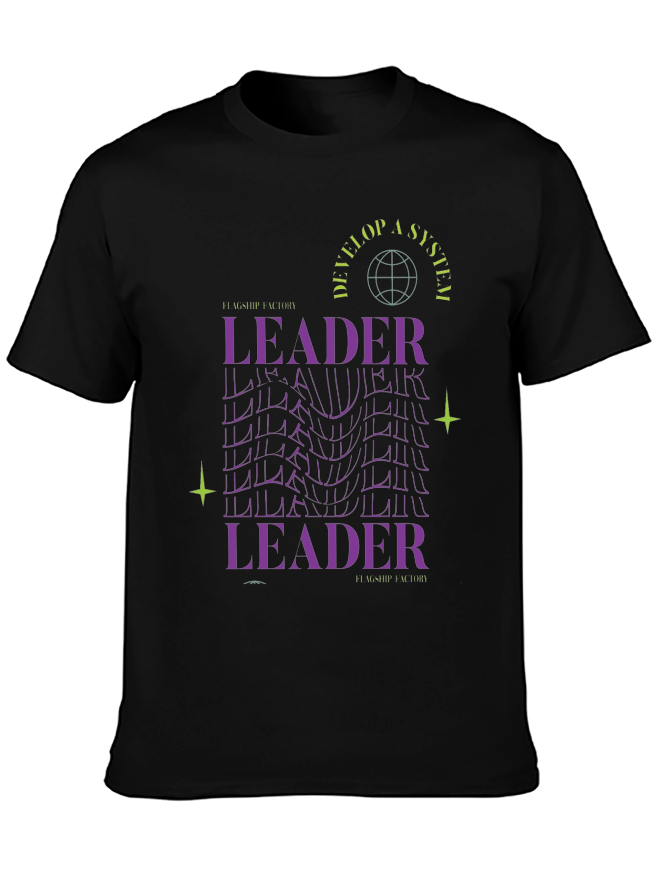 Leader Graphic Tee - Black Soft Cotton