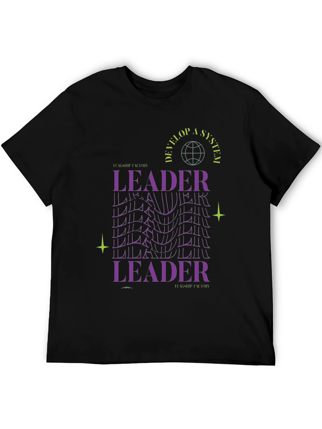 Leader Graphic Tee - Black Soft Cotton