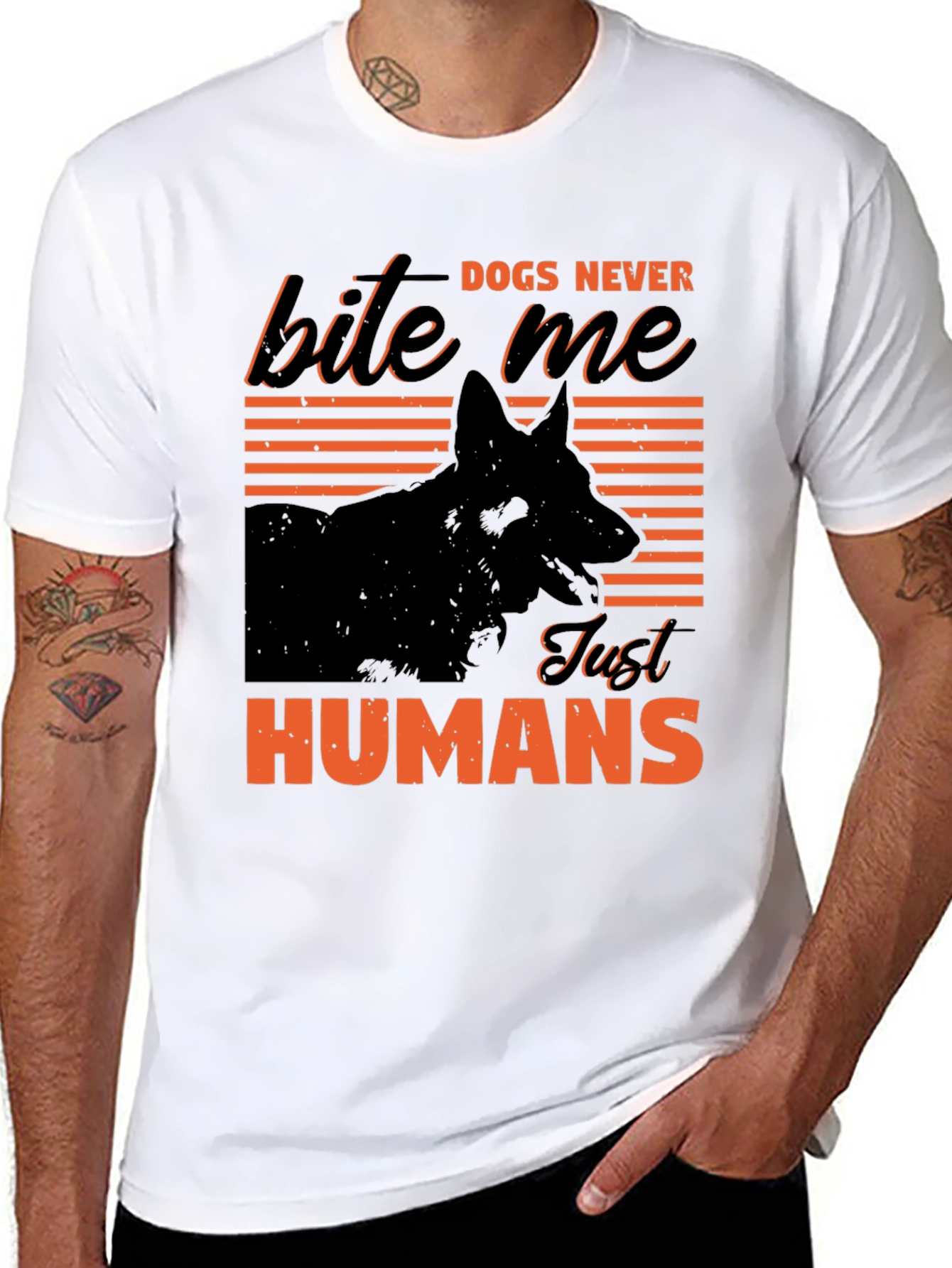 Dogs Never Bite Me T-Shirt