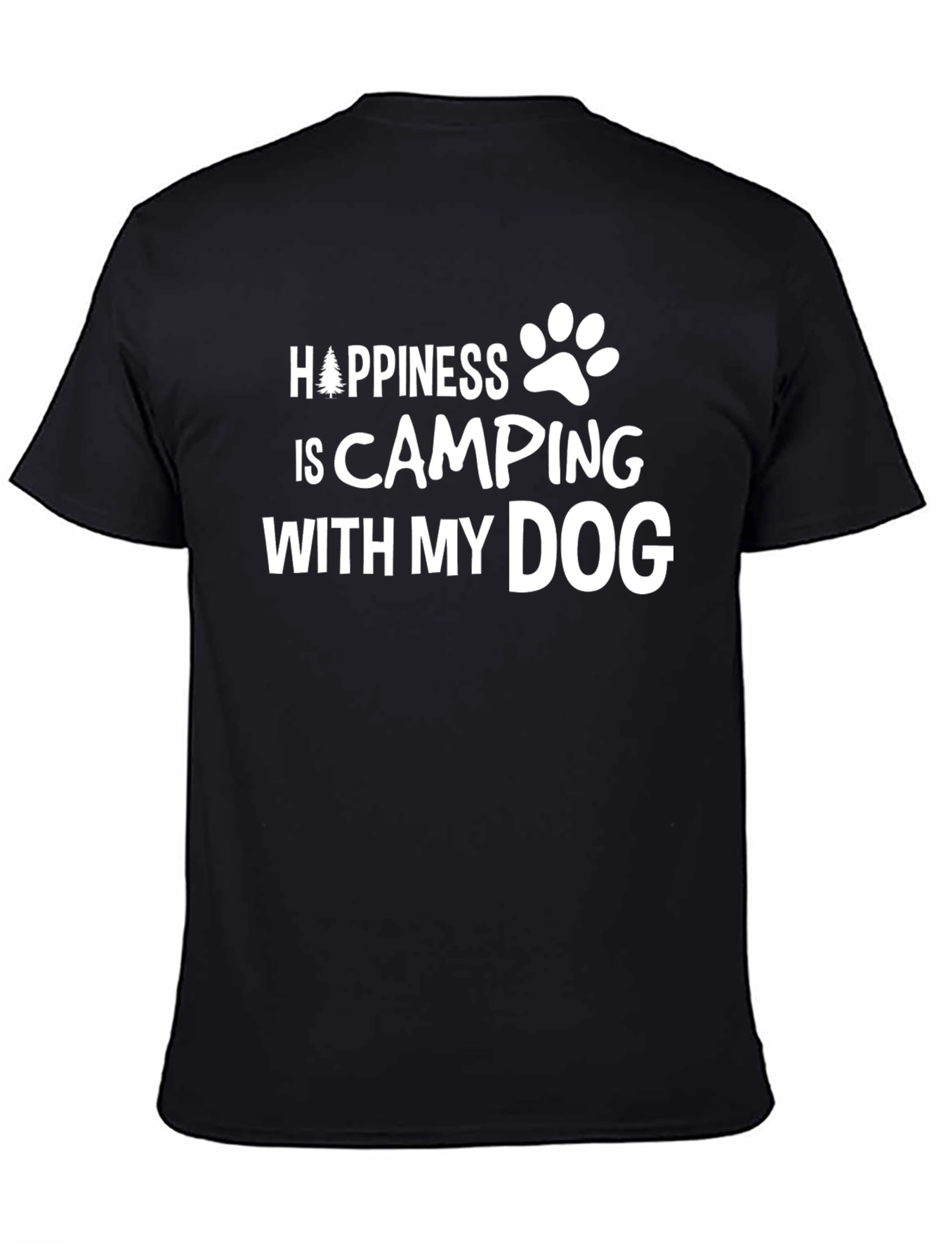 Happiness is Camping with my Dog T-Shirt