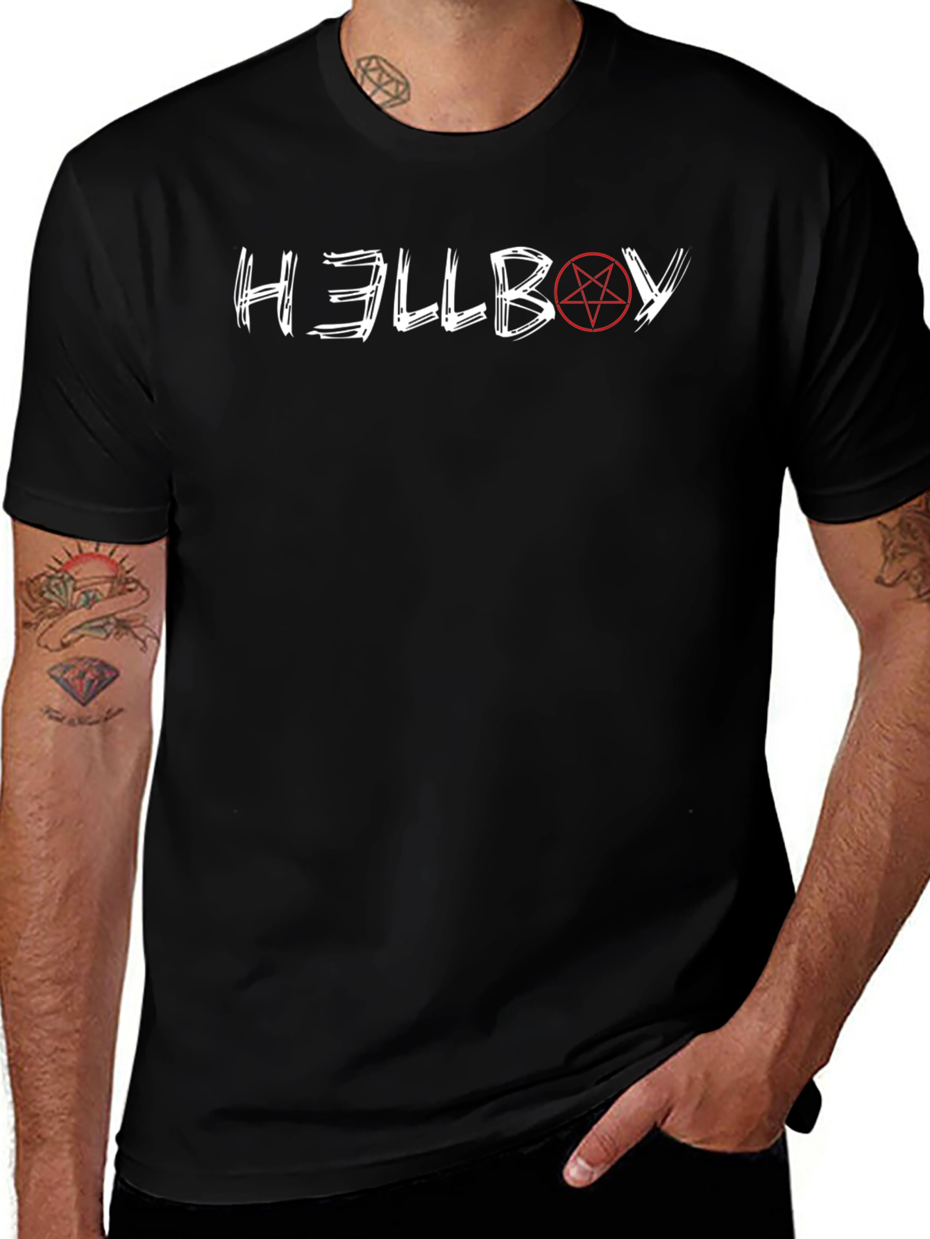 Hellboy Graphic T-Shirt - Black Cotton Tee