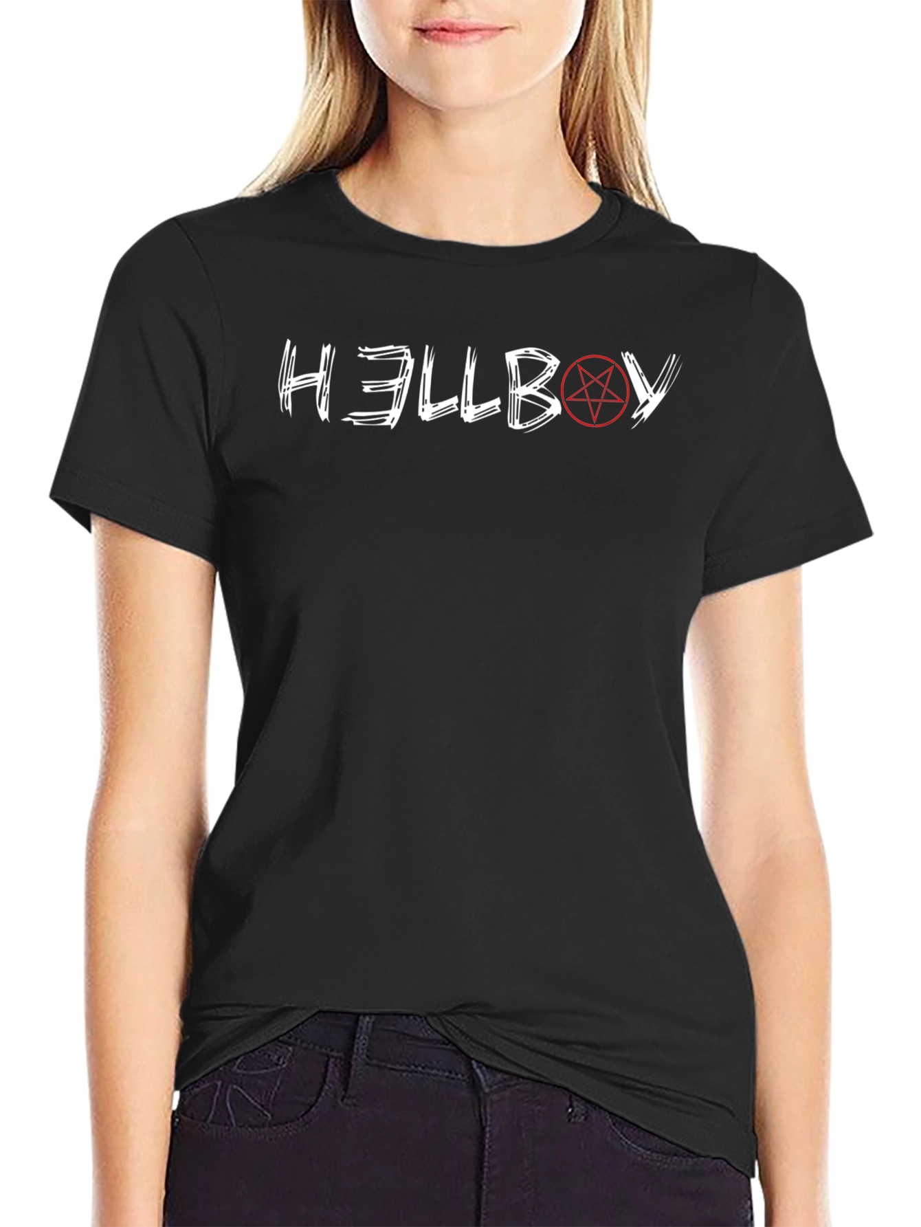 Hellboy Graphic T-Shirt - Black Cotton Tee