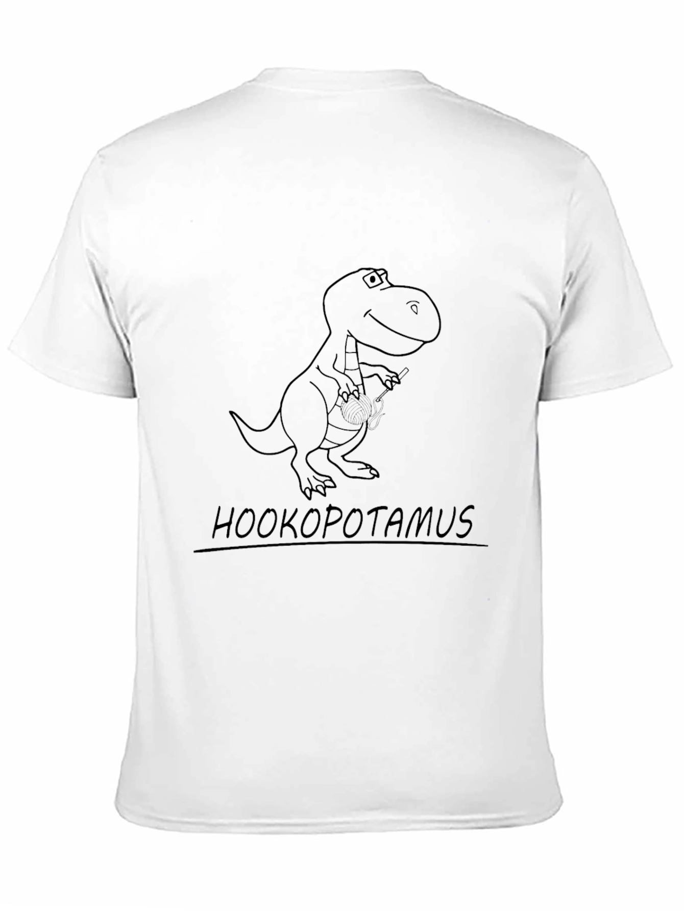 Hookopotamus T-Rex Graphic Tee - Black