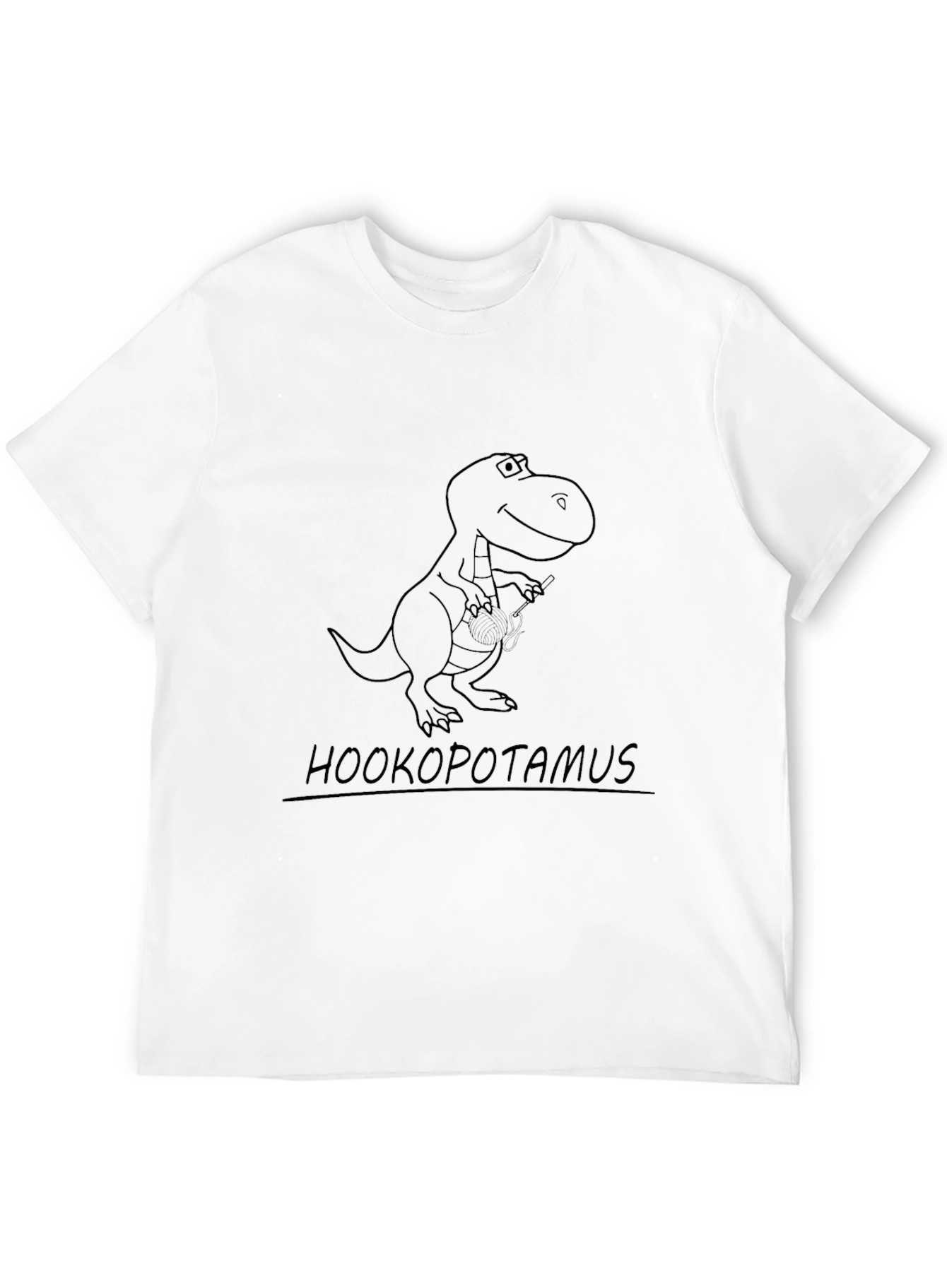 Hookopotamus T-Rex Graphic Tee - Black