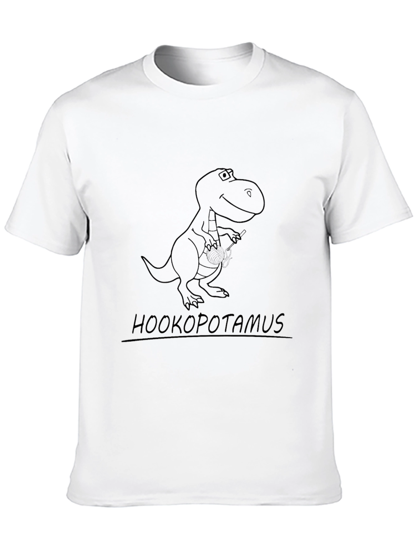 Hookopotamus T-Rex Graphic Tee - Black