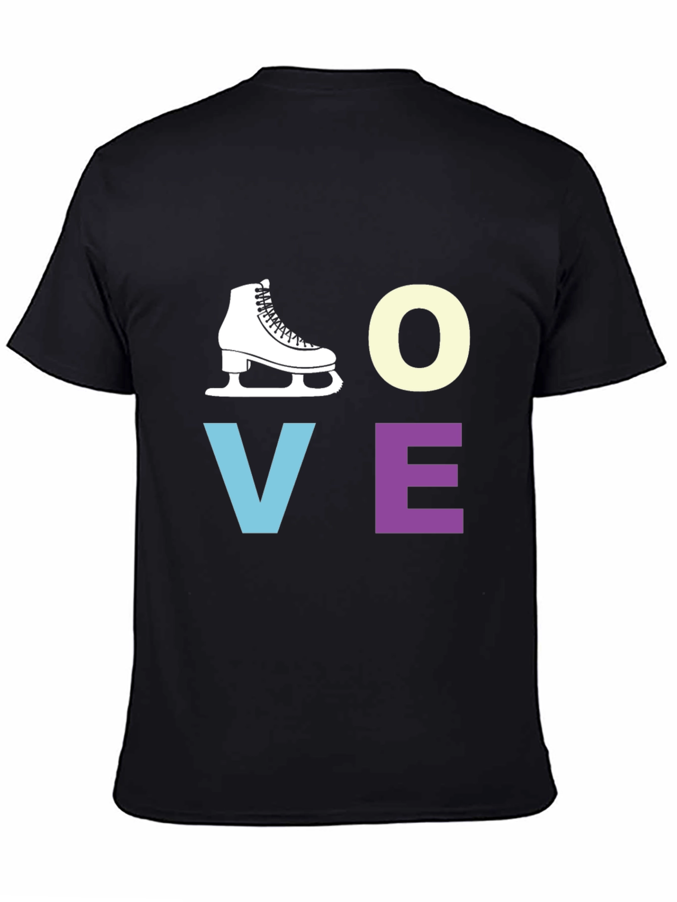 Love to Skate Black Graphic T-Shirt