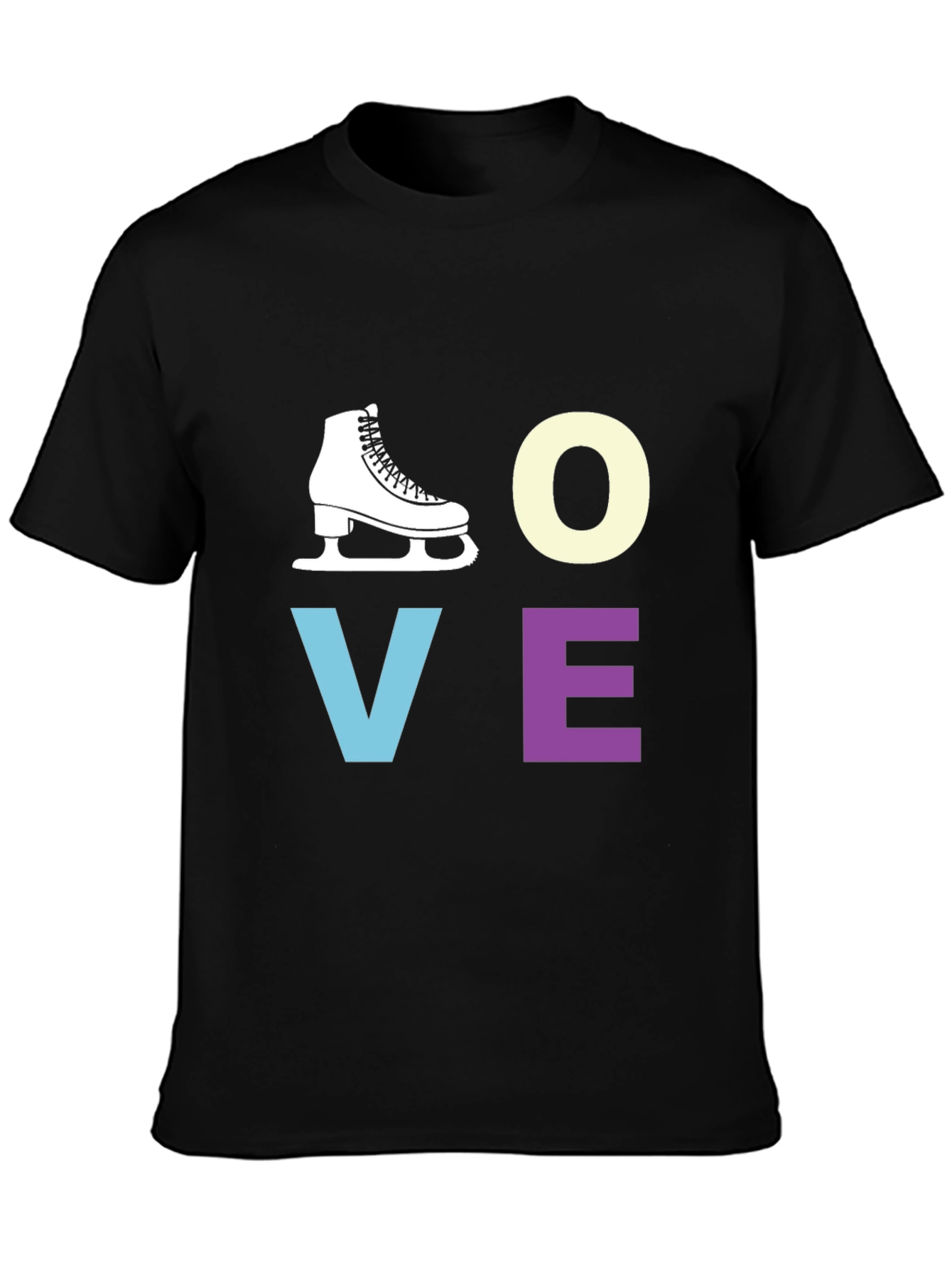 Love to Skate Black Graphic T-Shirt