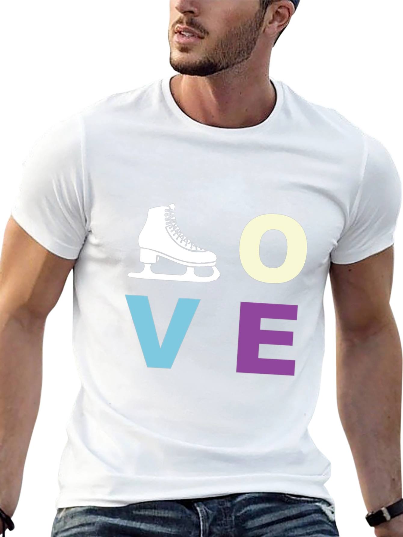 Love to Skate Black Graphic T-Shirt