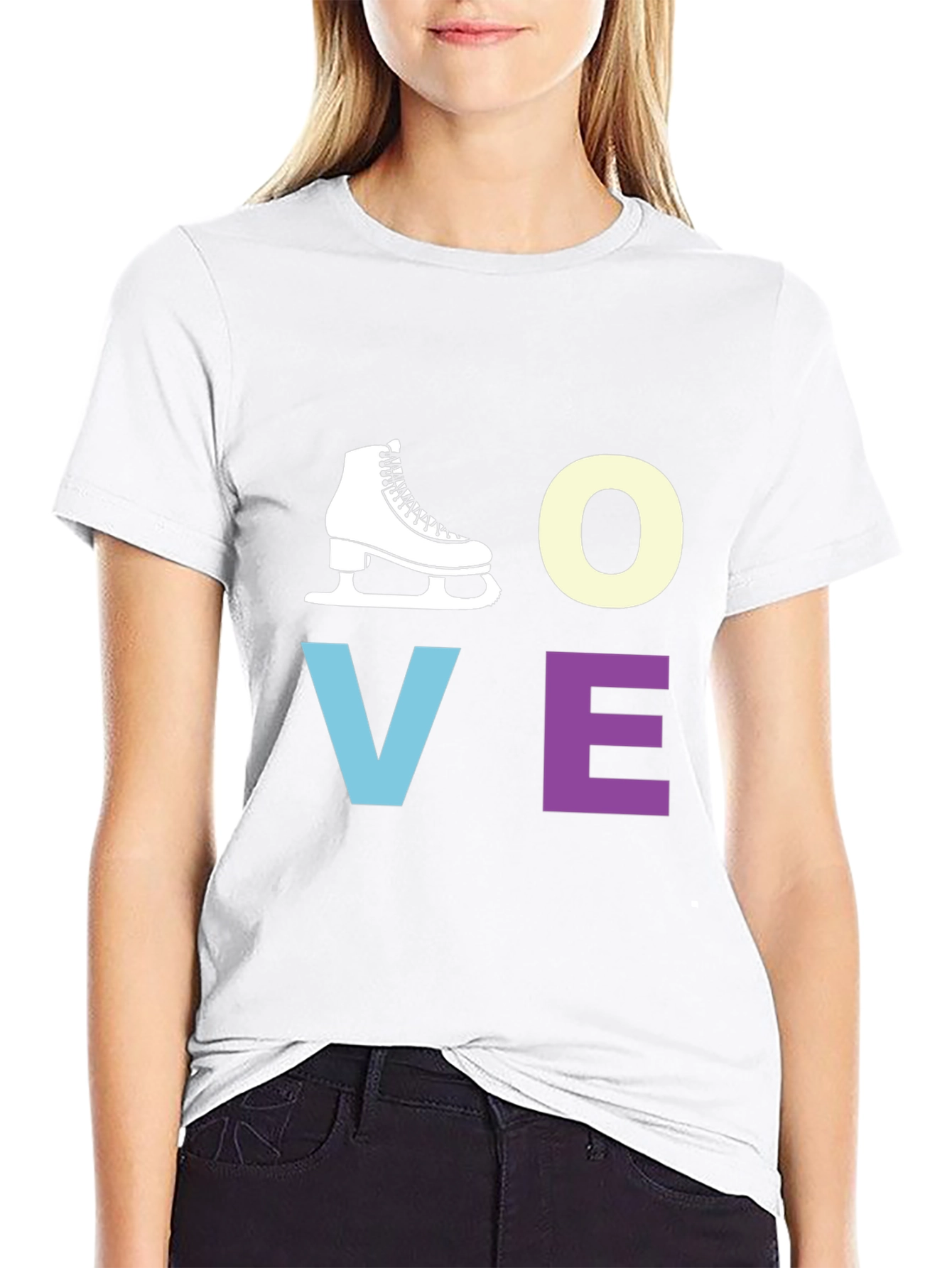 Love to Skate Black Graphic T-Shirt