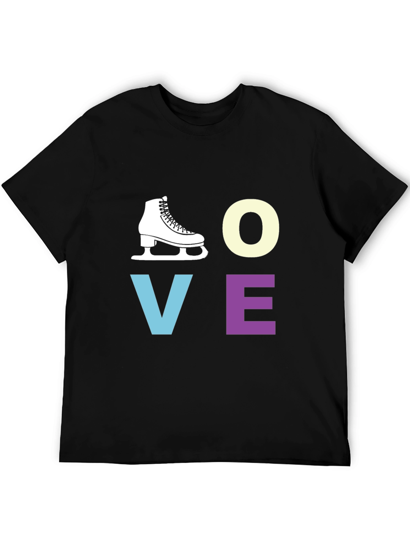 Love to Skate Black Graphic T-Shirt