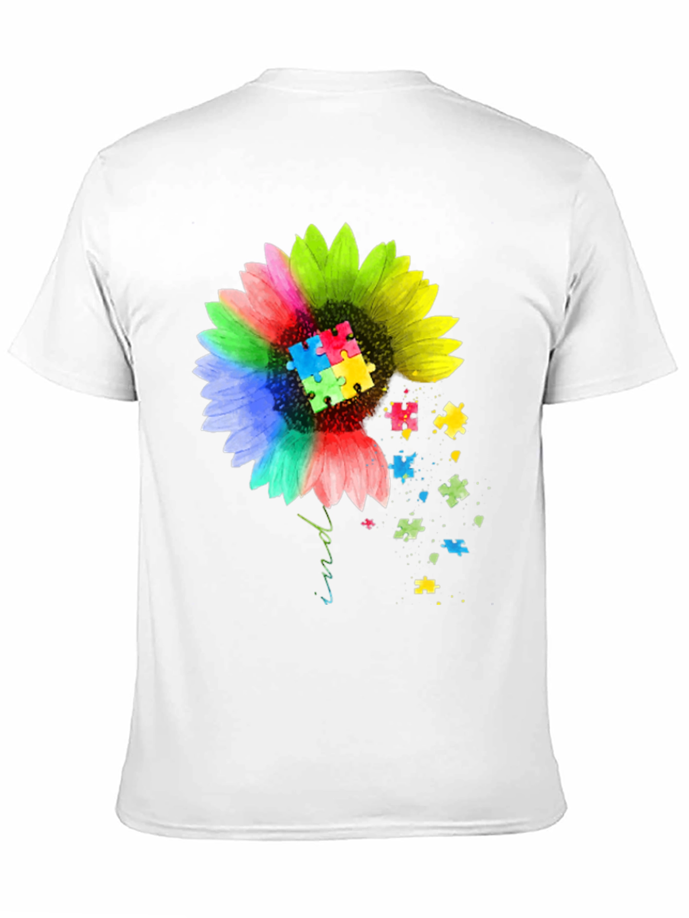Autism Awareness Sunflower Graphic Tee