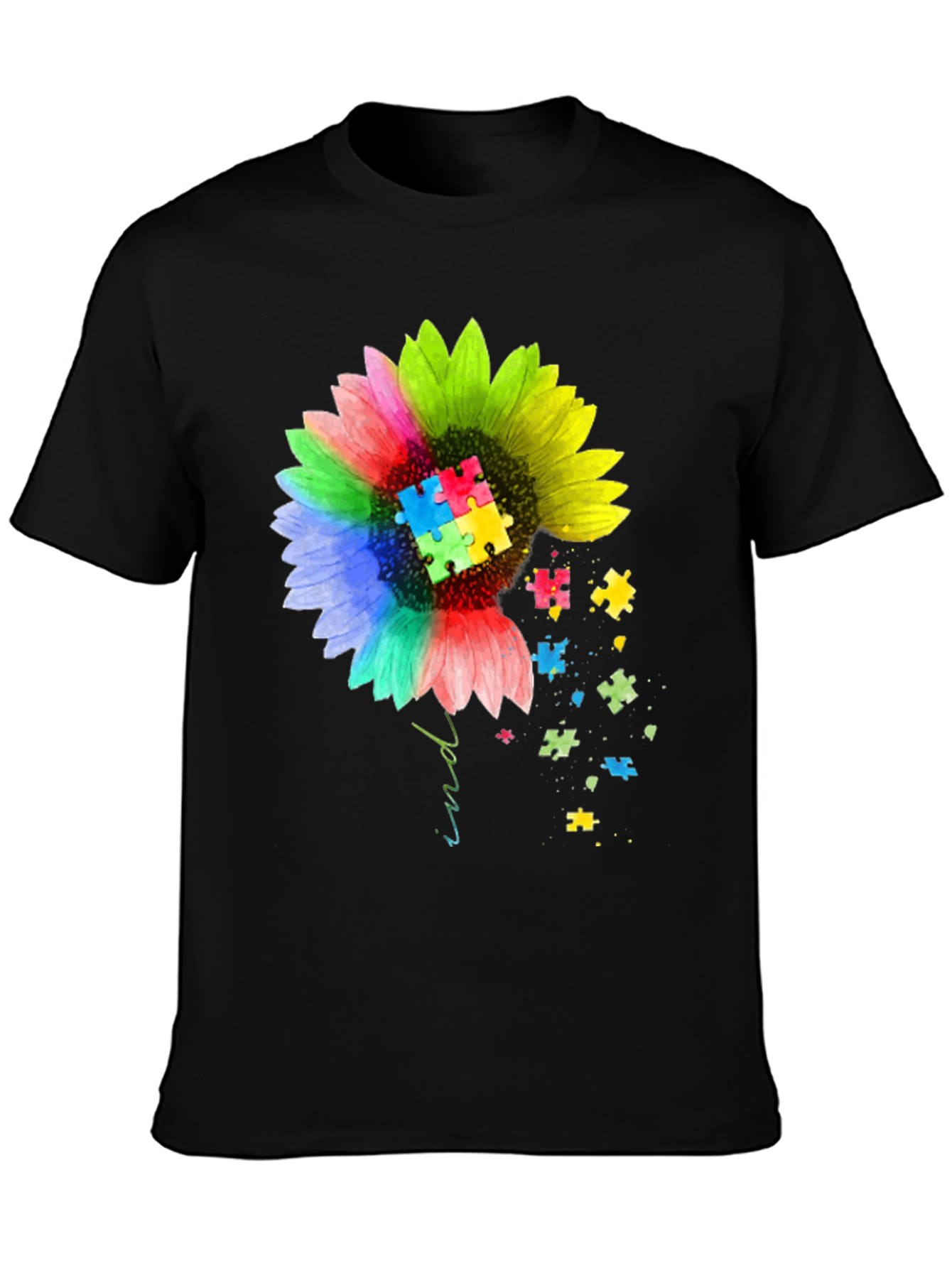 Autism Awareness Sunflower Graphic Tee