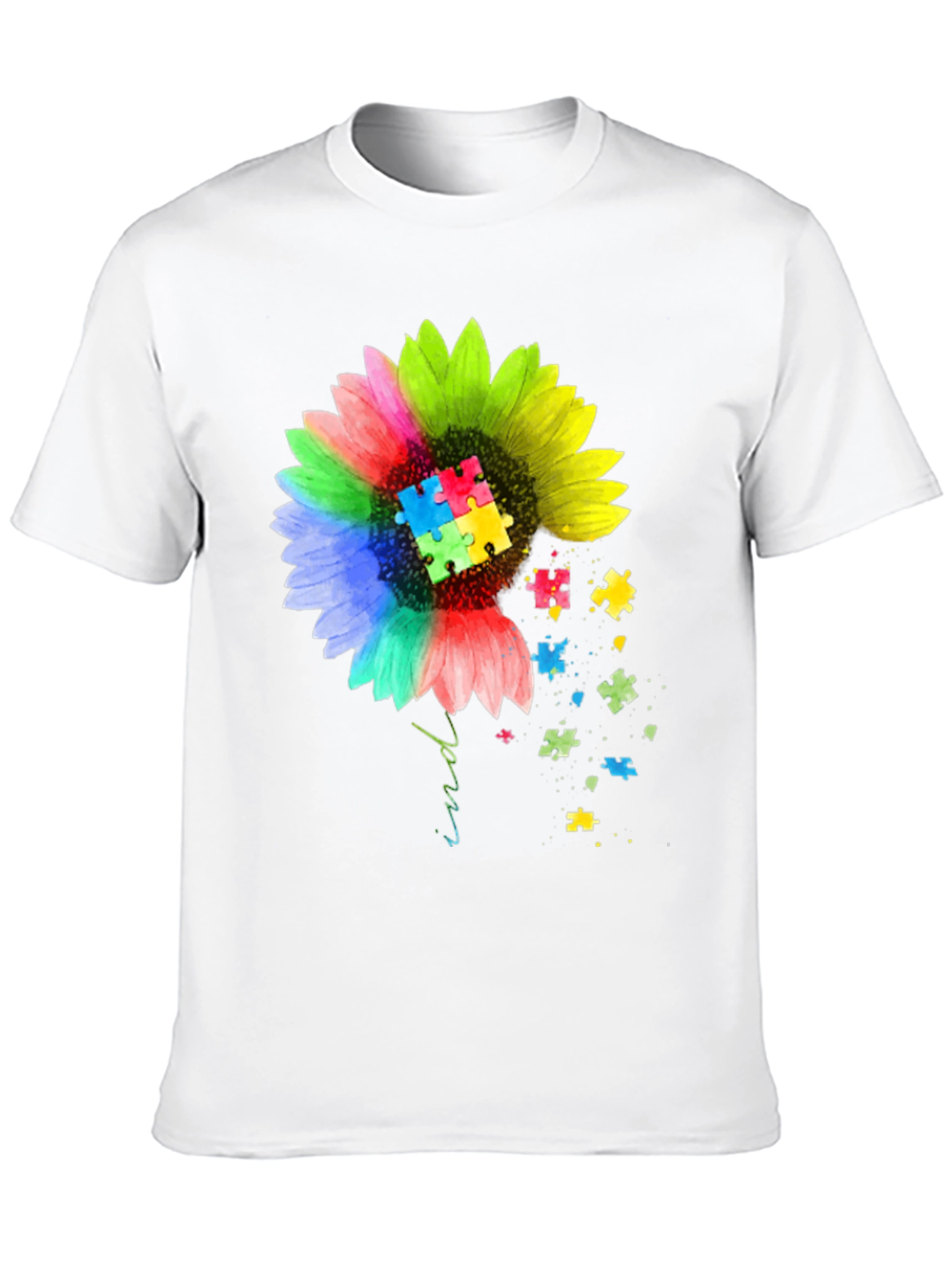 Autism Awareness Sunflower Graphic Tee