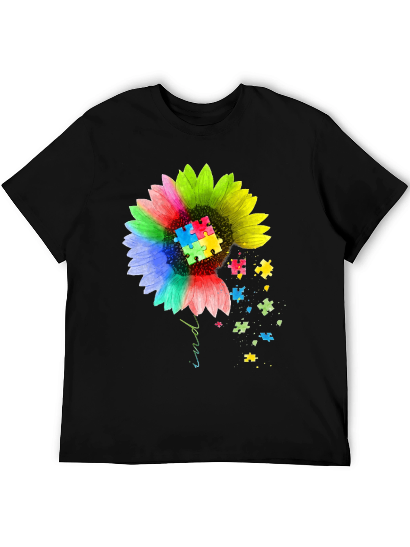 Autism Awareness Sunflower Graphic Tee