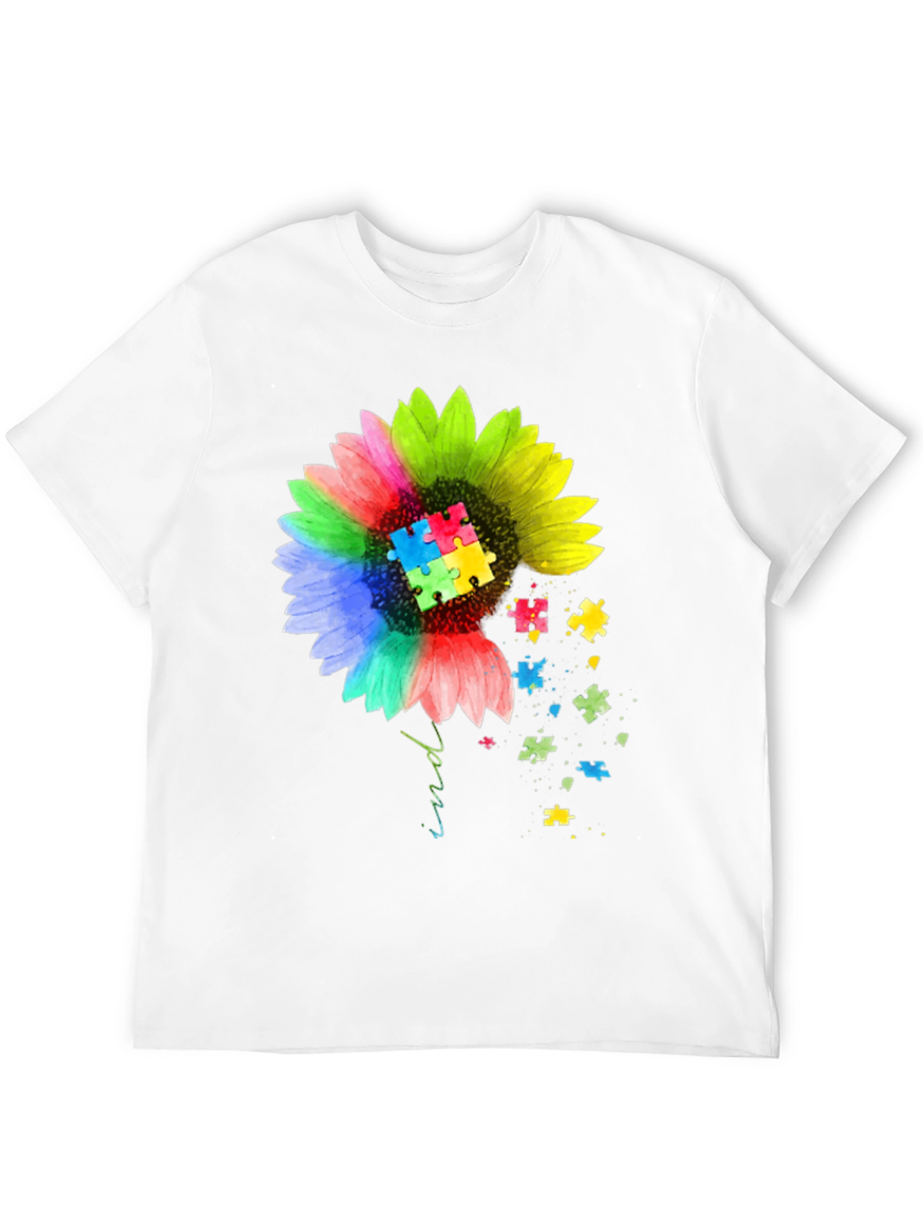 Autism Awareness Sunflower Graphic Tee