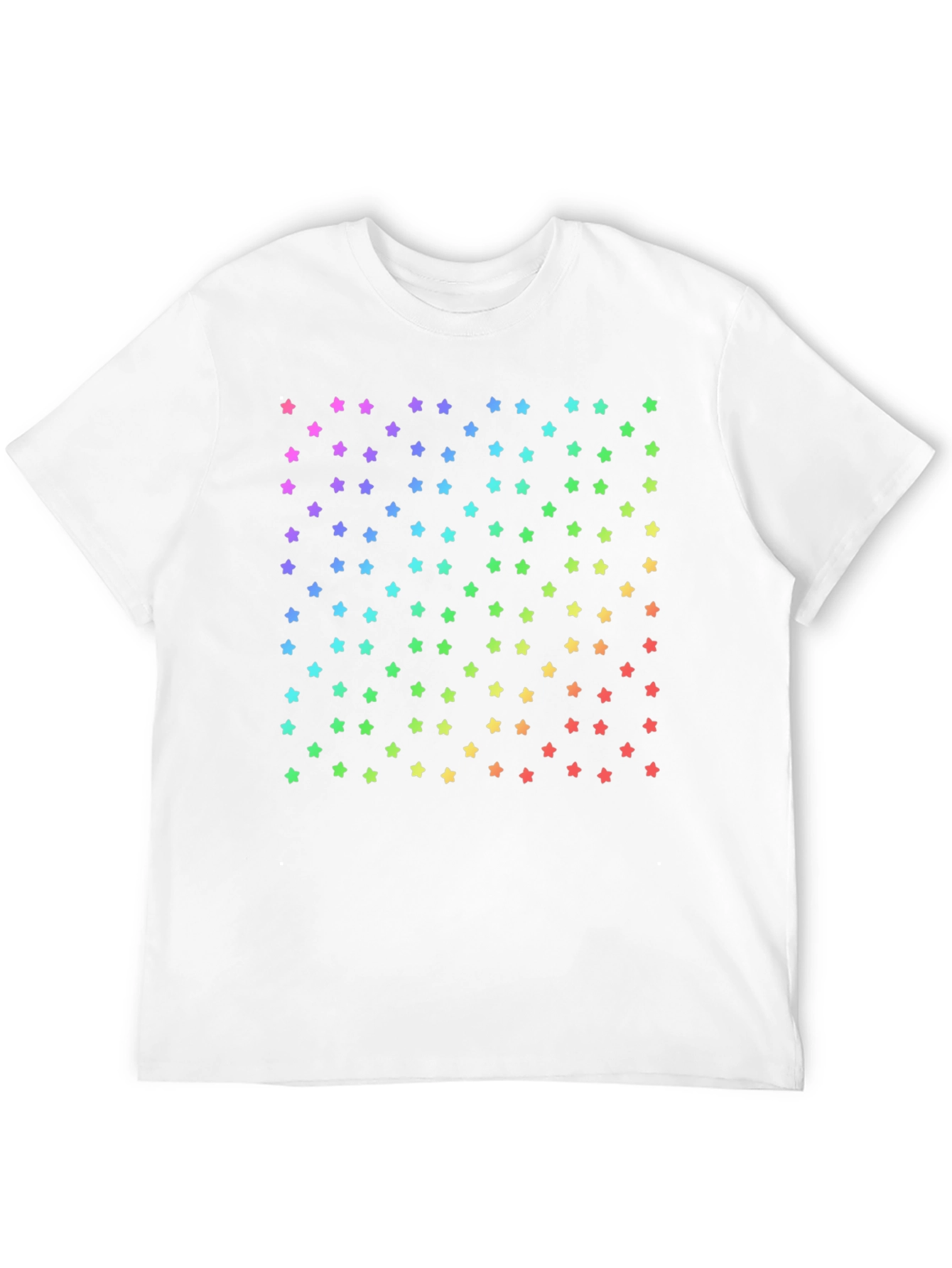 Rainbow Stars Black T-Shirt