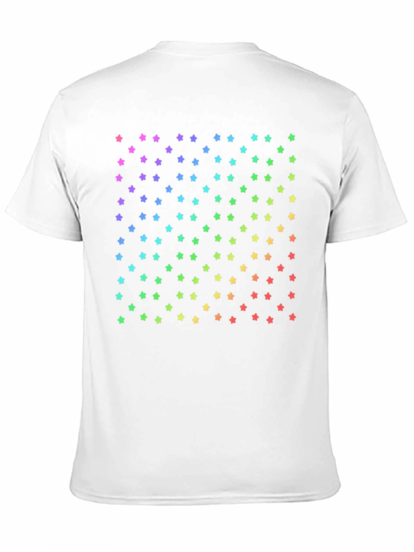 Rainbow Stars Black T-Shirt