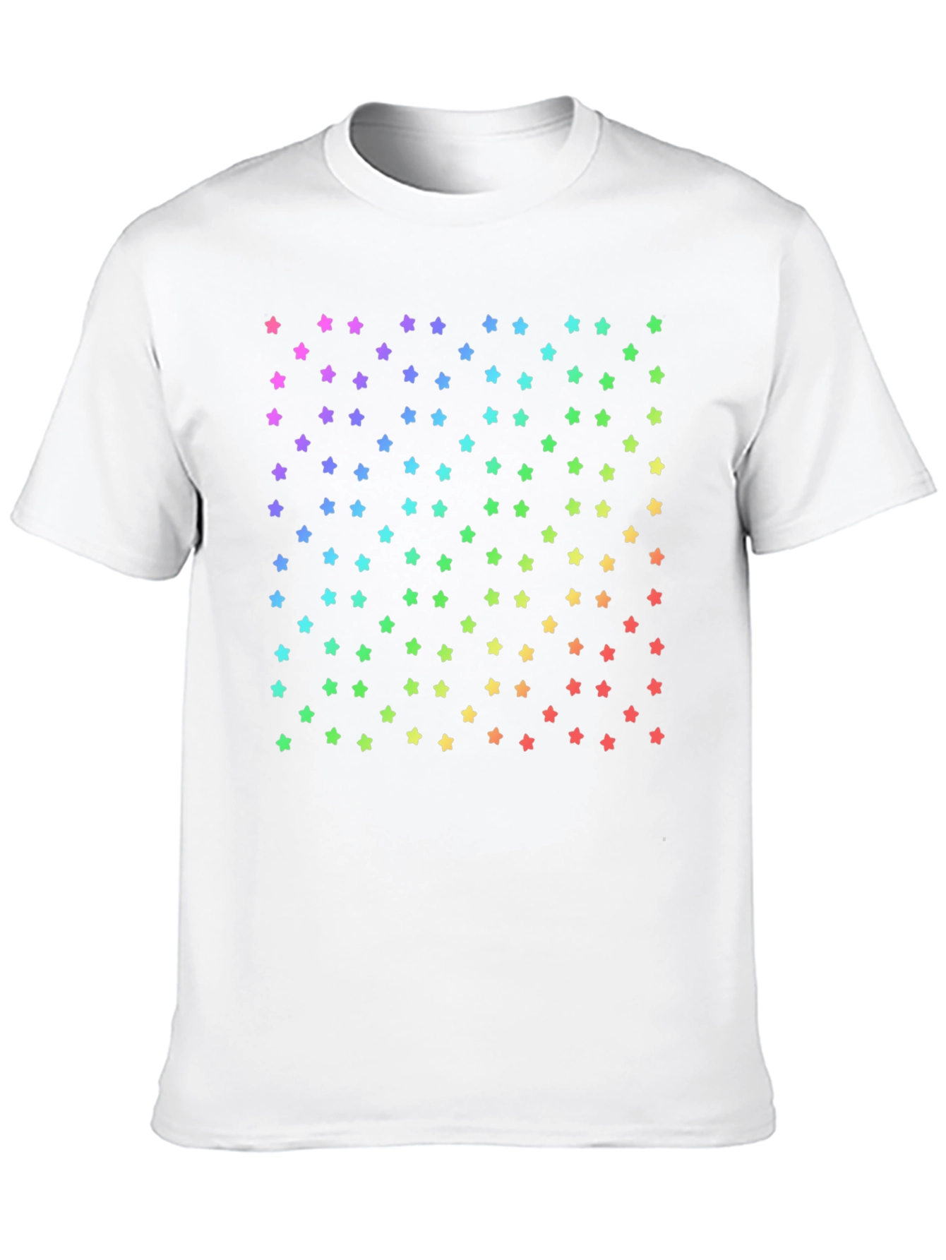 Rainbow Stars Black T-Shirt