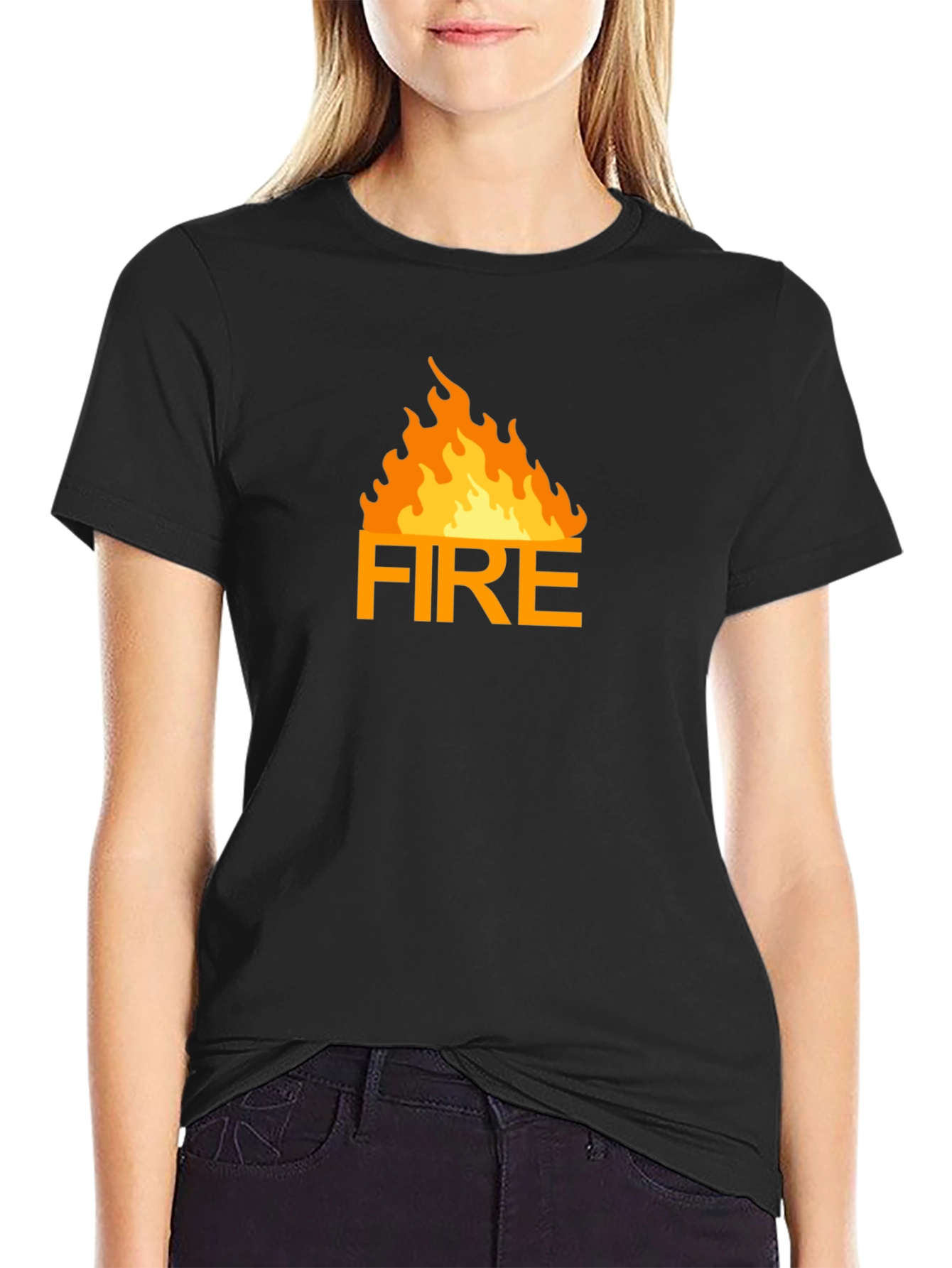 Fire Graphic T-Shirt - Bold Statement Tee