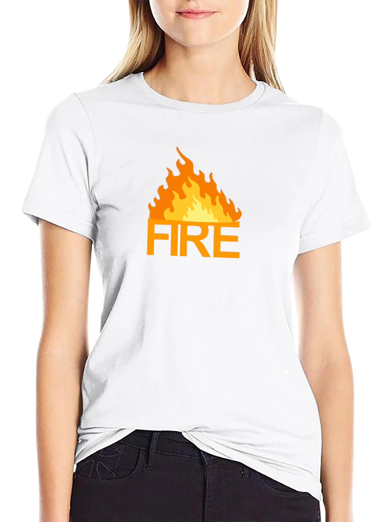 Fire Graphic T-Shirt - Bold Statement Tee
