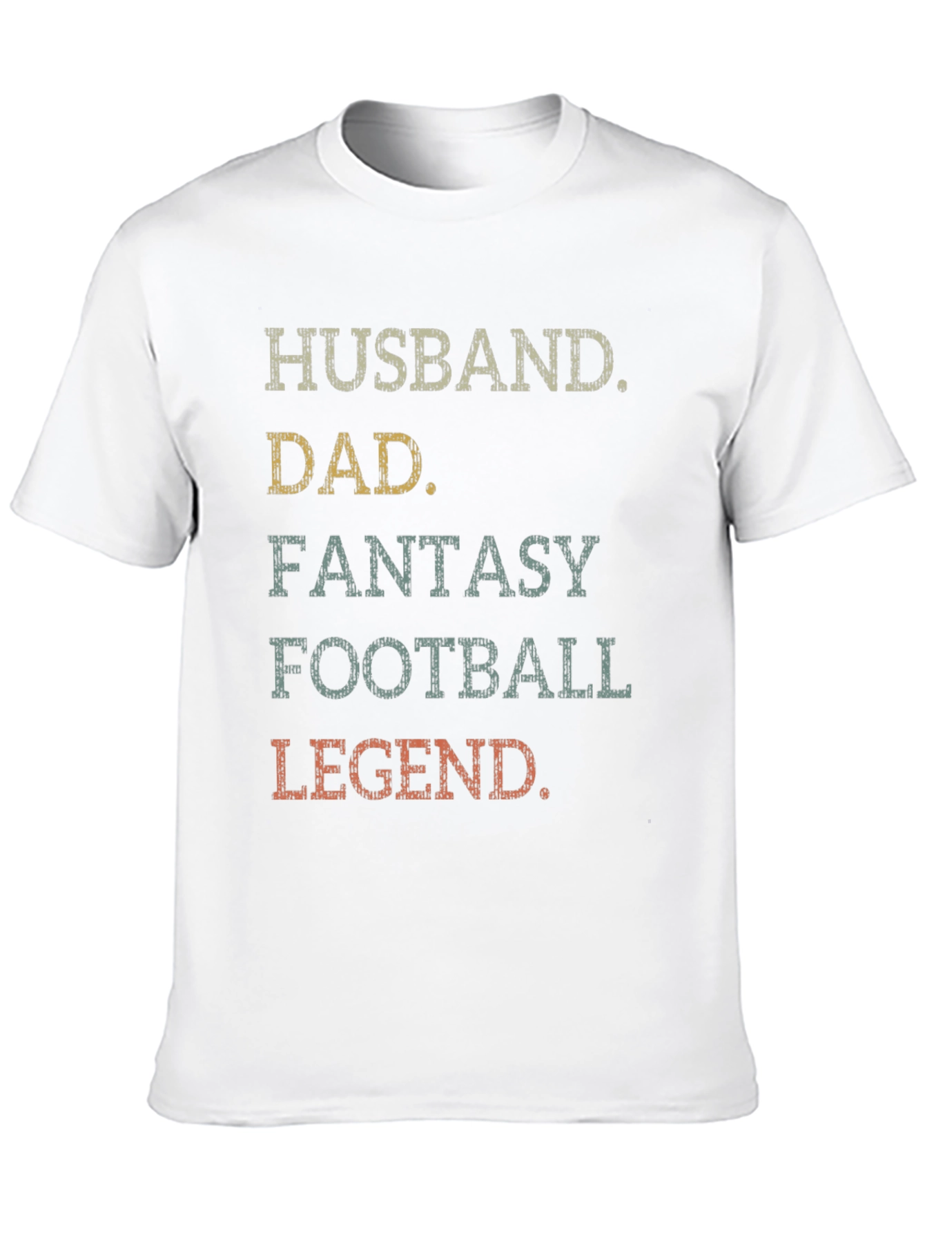 Husband Dad Fantasy Football Legend Graphic T-Shirt