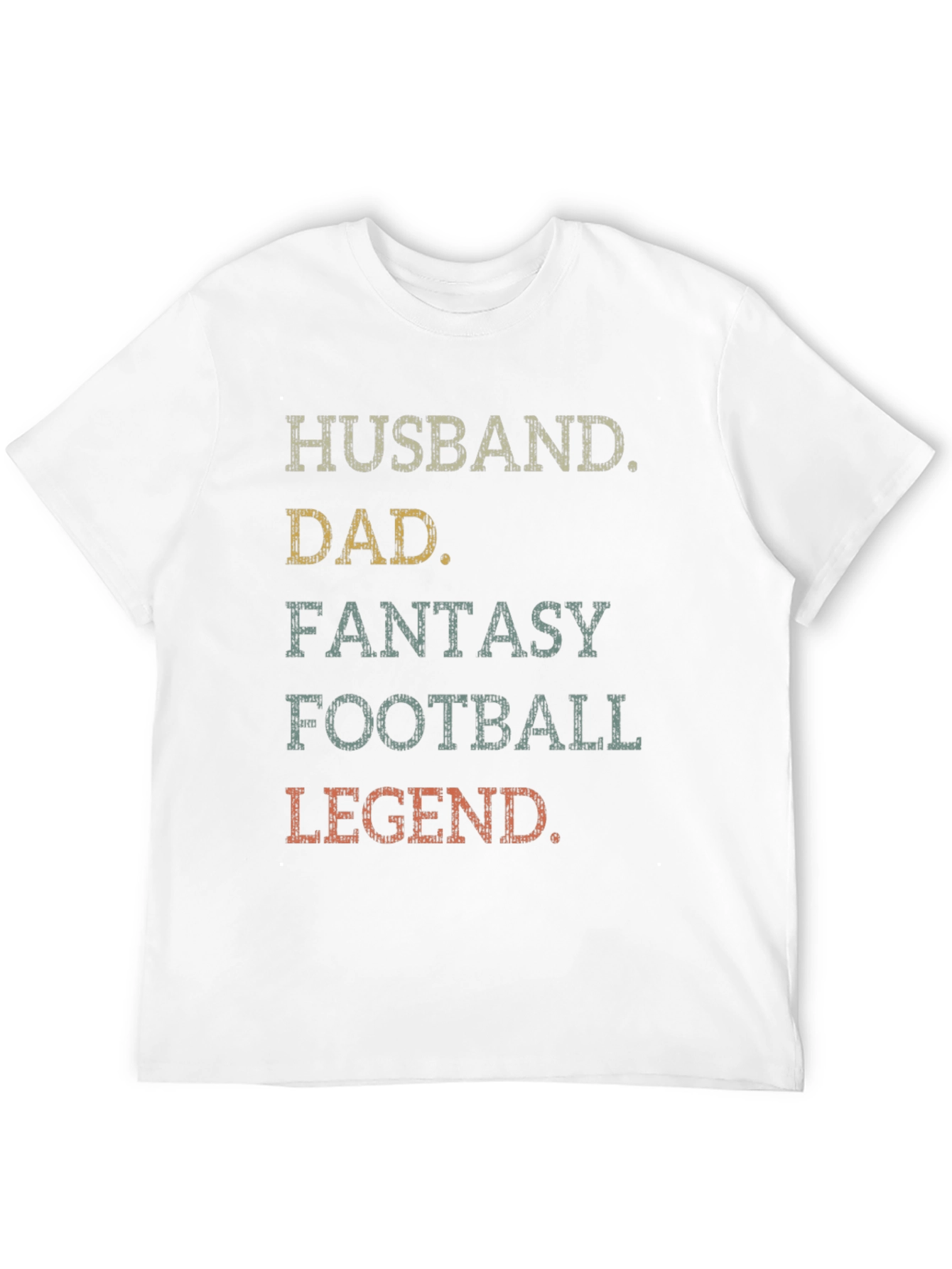 Husband Dad Fantasy Football Legend Graphic T-Shirt