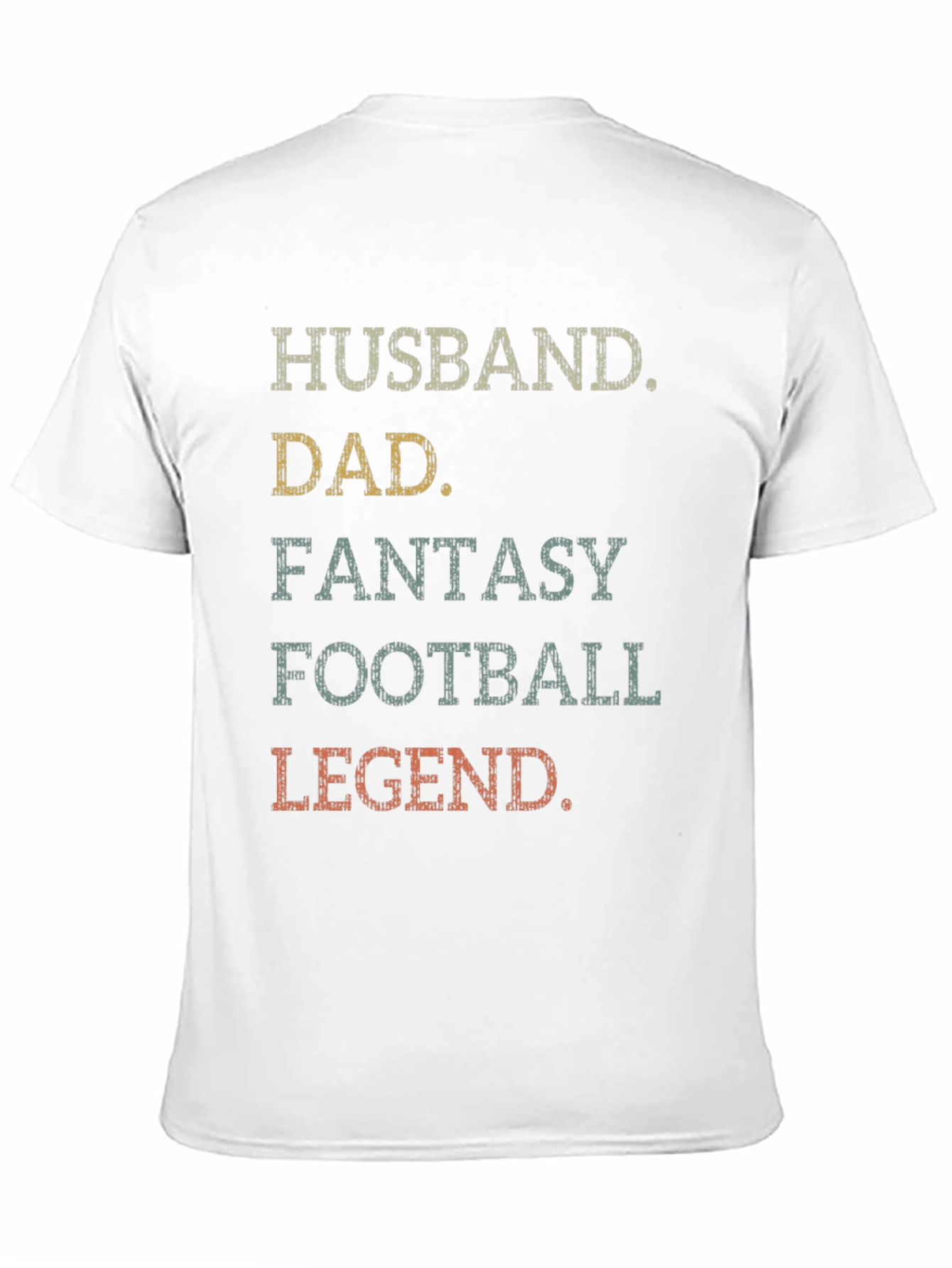 Husband Dad Fantasy Football Legend Graphic T-Shirt