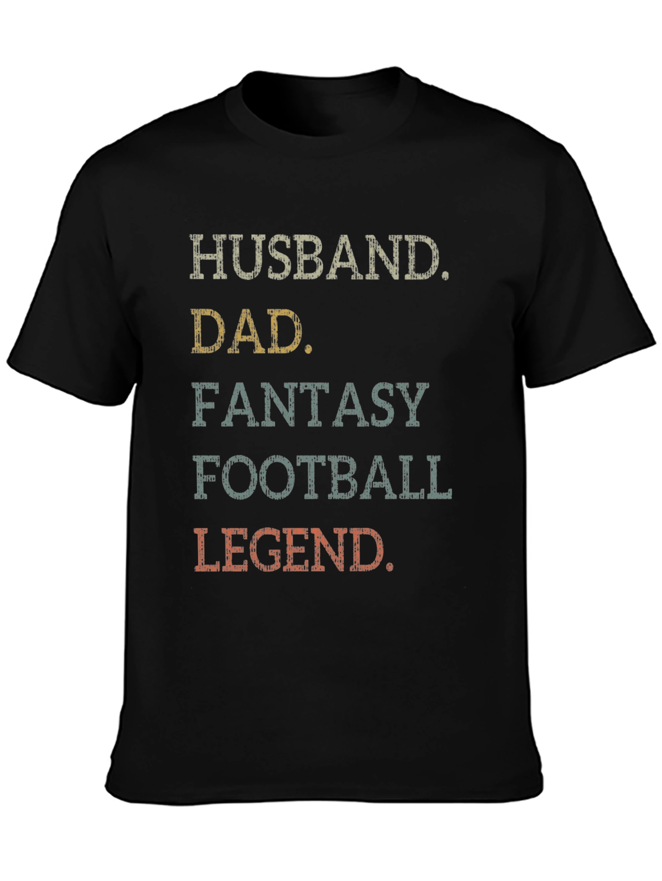Husband Dad Fantasy Football Legend Graphic T-Shirt