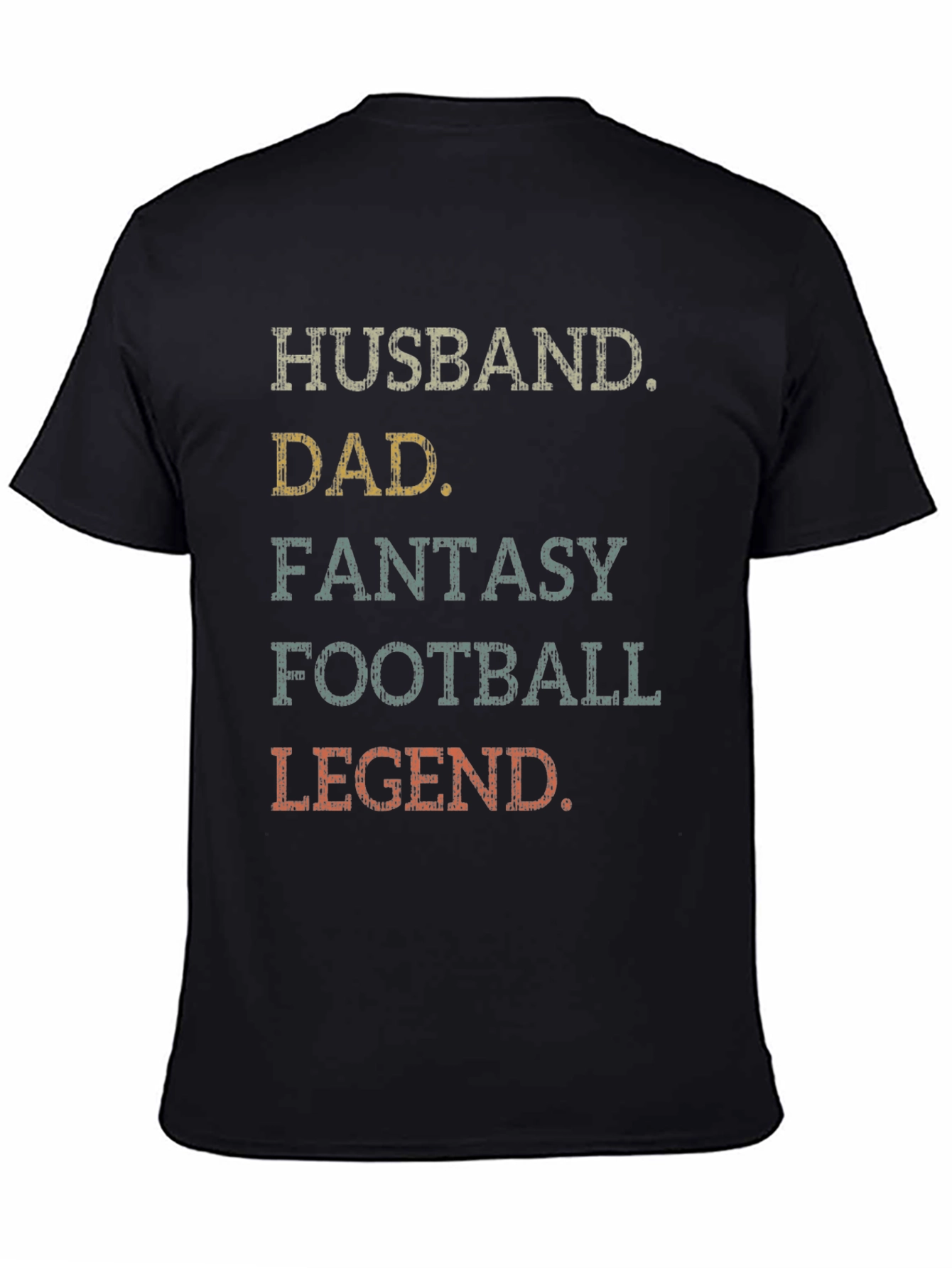 Husband Dad Fantasy Football Legend Graphic T-Shirt