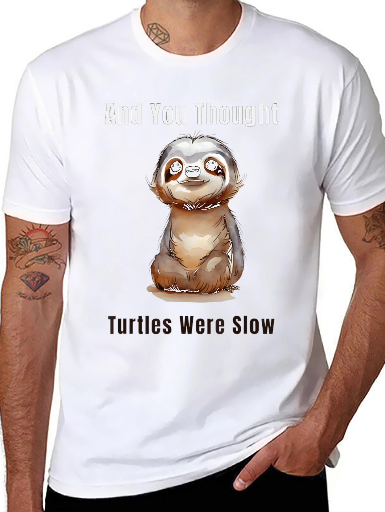 Sloth Graphic T-Shirt - Funny & Unique Design