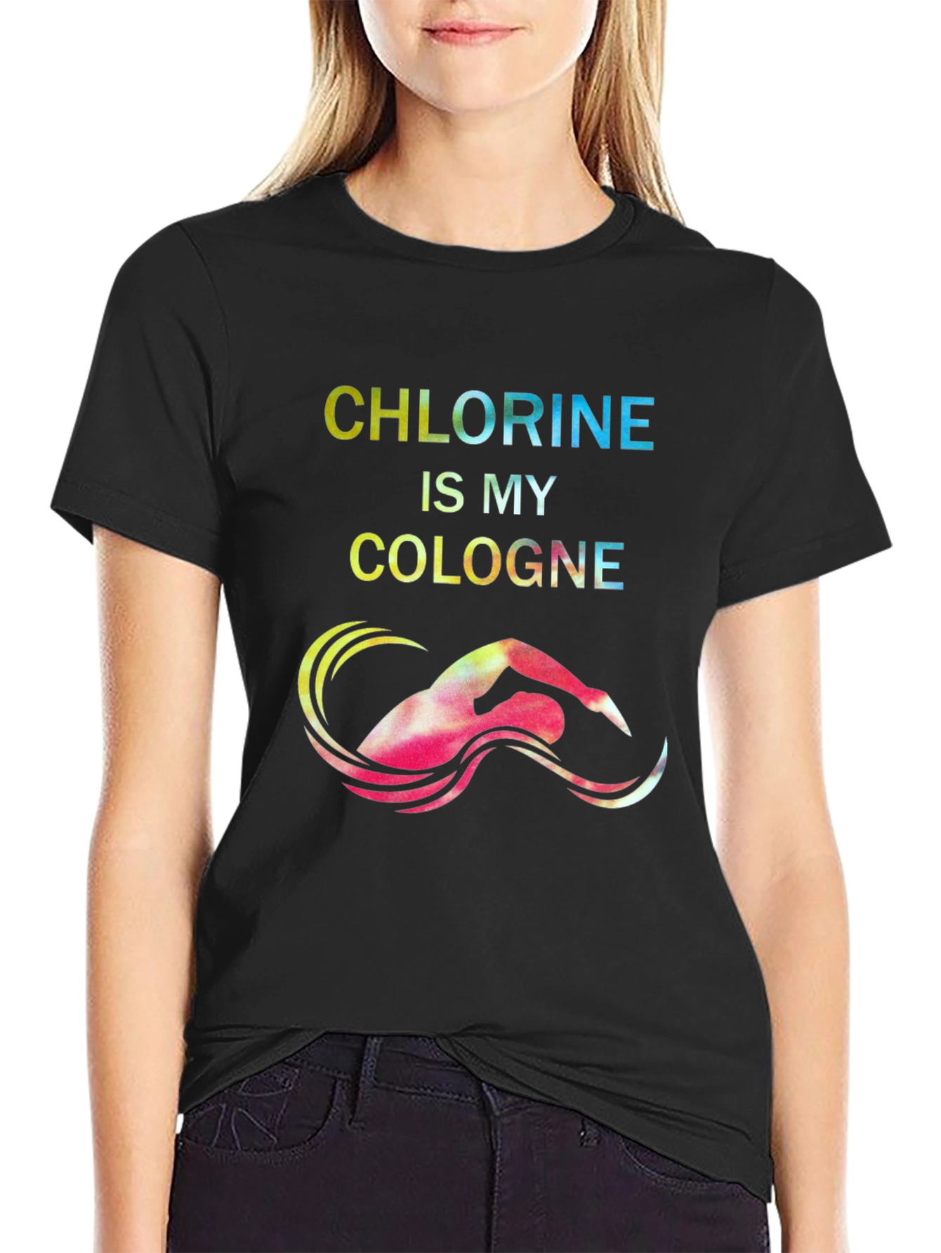 Chlorine Cologne Swimmer Graphic Tee