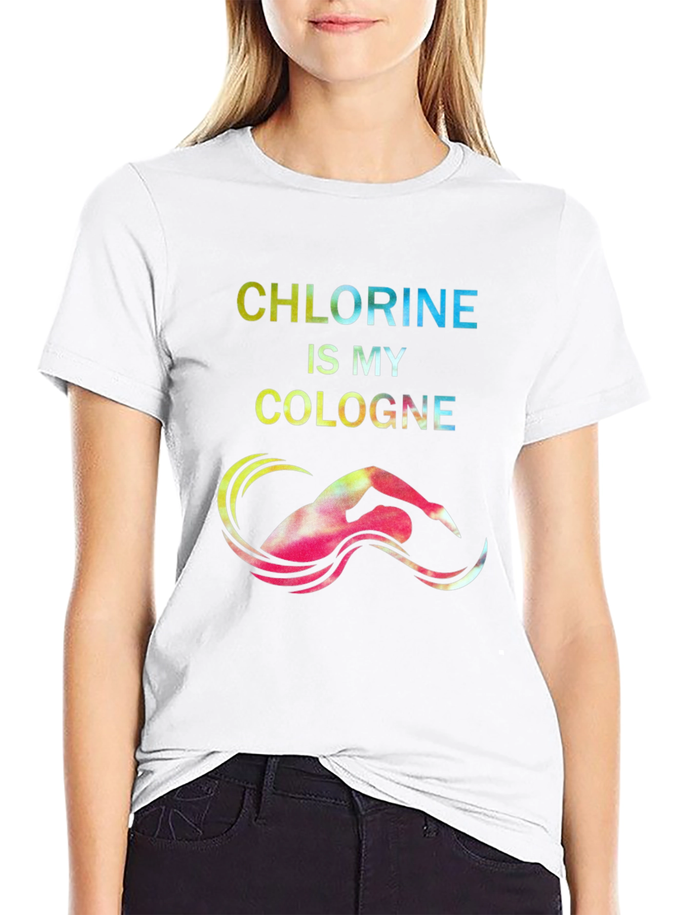 Chlorine Cologne Swimmer Graphic Tee