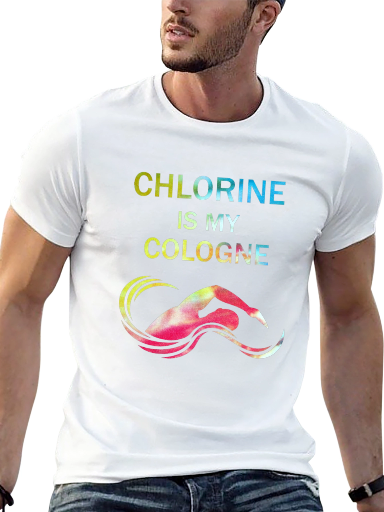 Chlorine Cologne Swimmer Graphic Tee