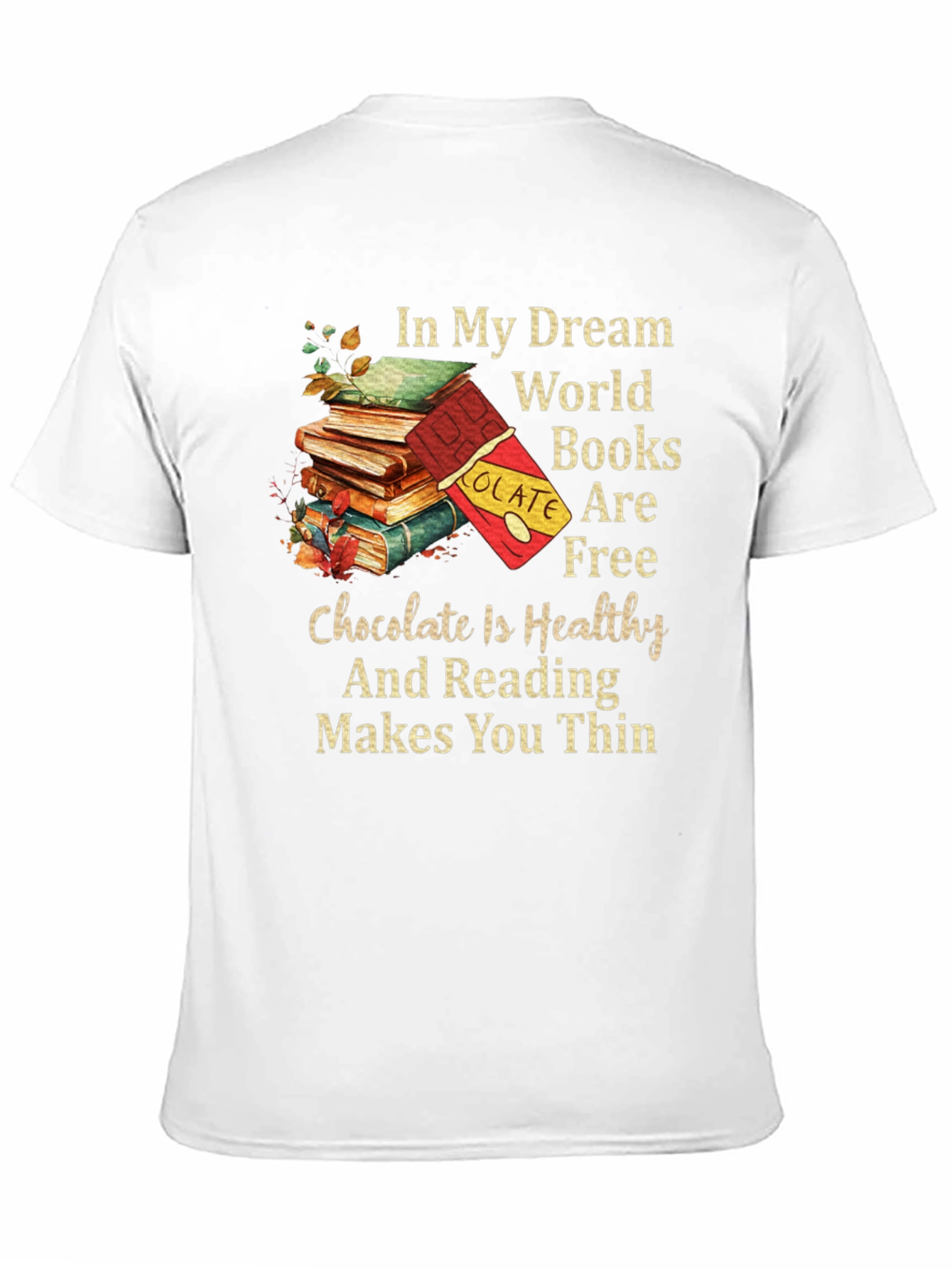 Books and Chocolate Graphic Tee