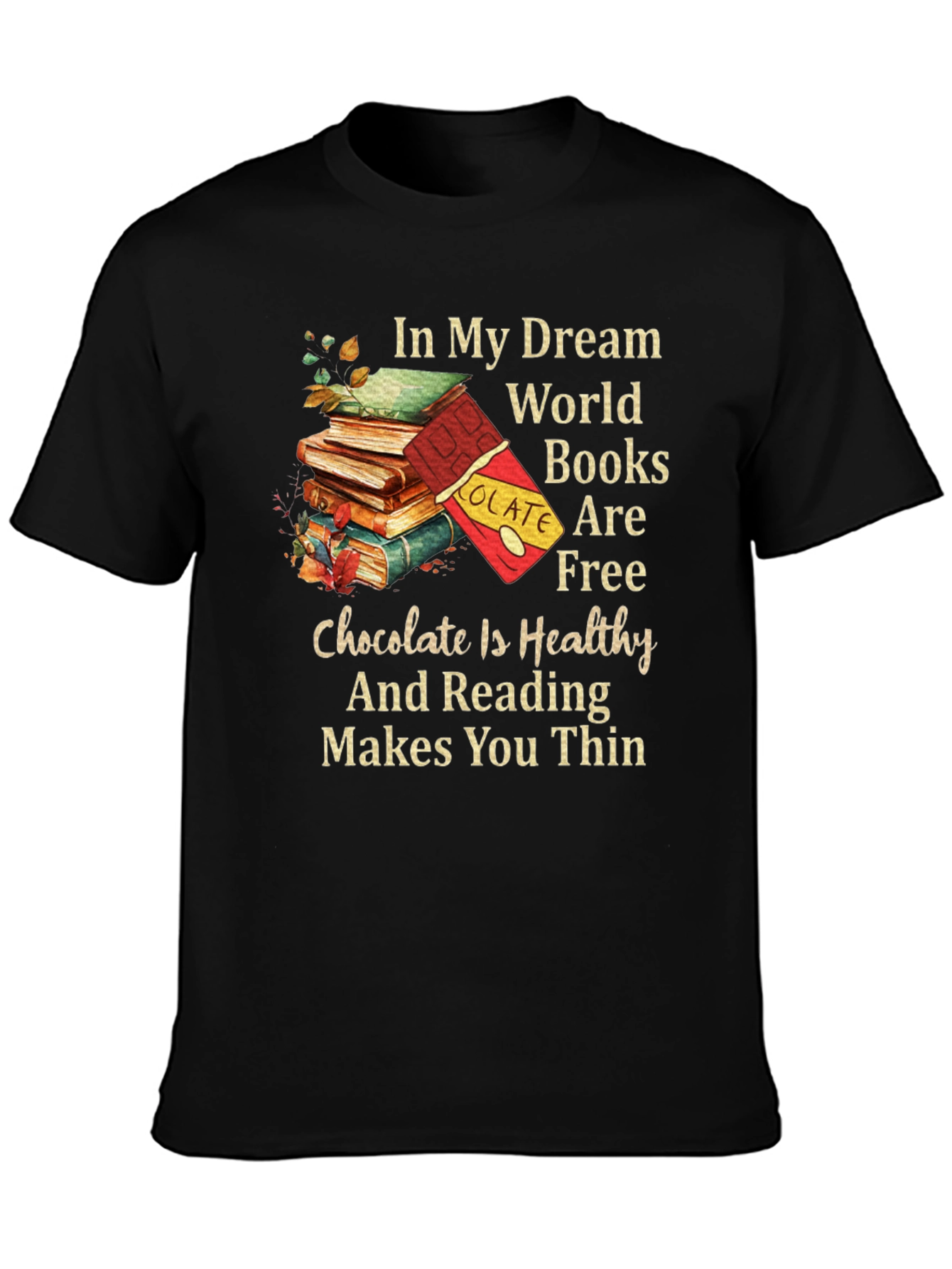 Books and Chocolate Graphic Tee